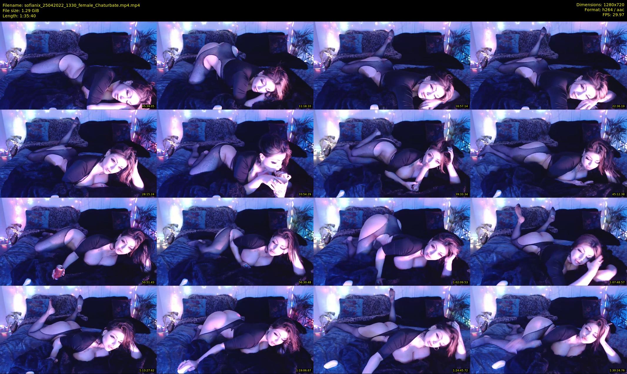 sofianix — 96 minute Chaturbate female cam show recording, 720p, Apr 25, 2022