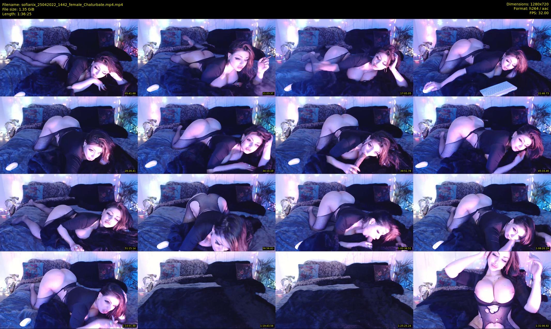 sofianix — 97 minute Chaturbate female cam show recording, 720p, Apr 25, 2022