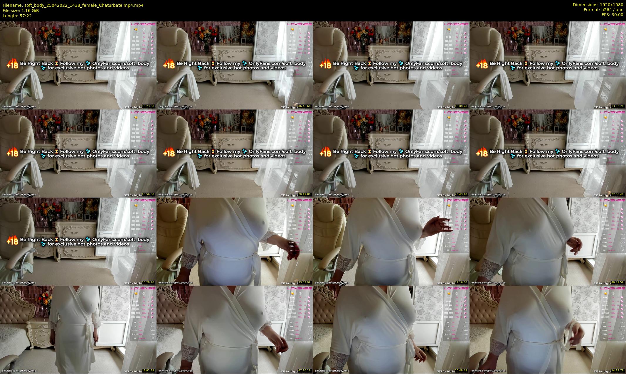 soft_body — 58 minute Chaturbate female cam show recording, 1080p, Apr 25, 2022