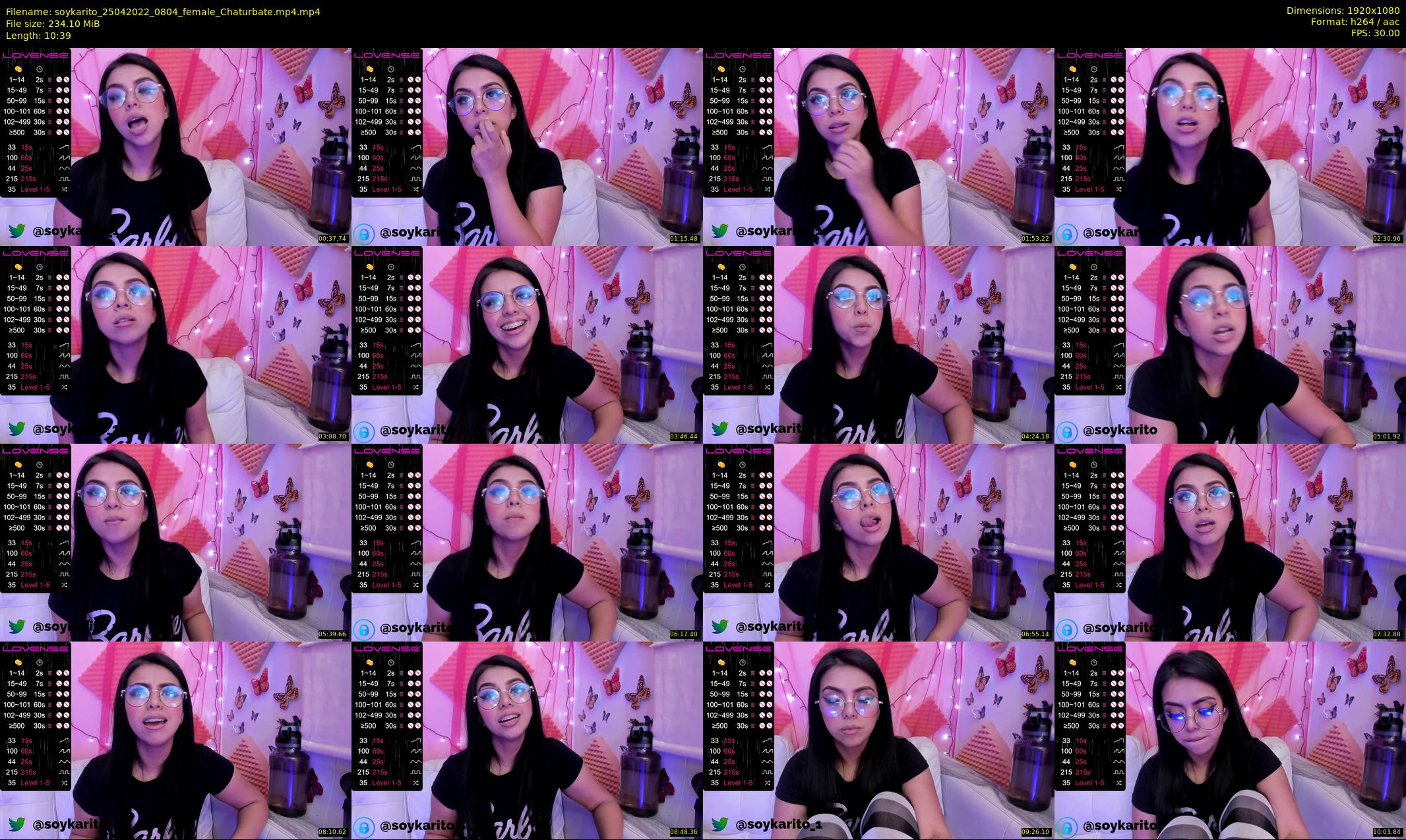 soykarito — 11 minute Chaturbate female cam show recording, 1080p, Apr 25, 2022