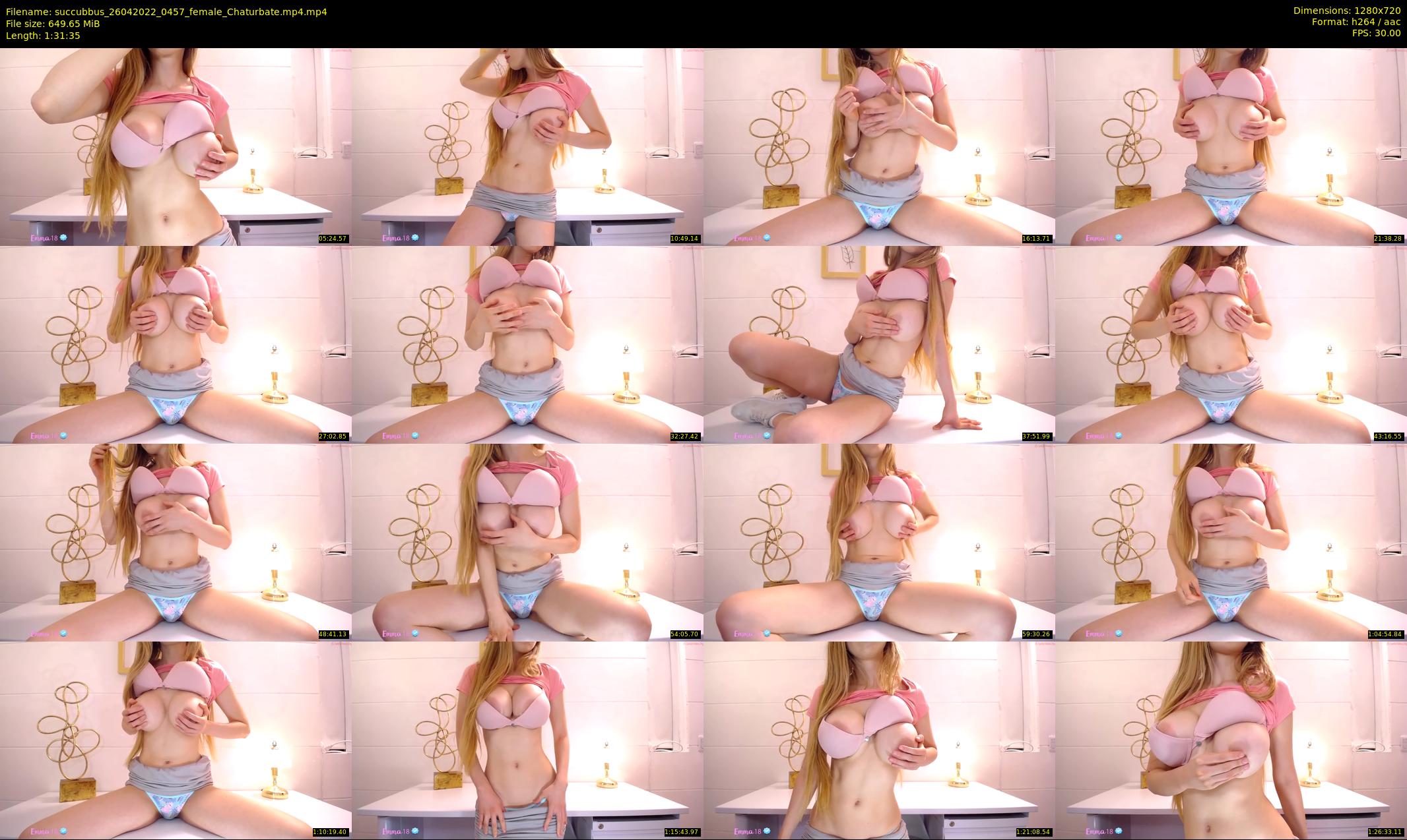 succubbus — 92 minute Chaturbate female cam show recording, 720p, Apr 26, 2022