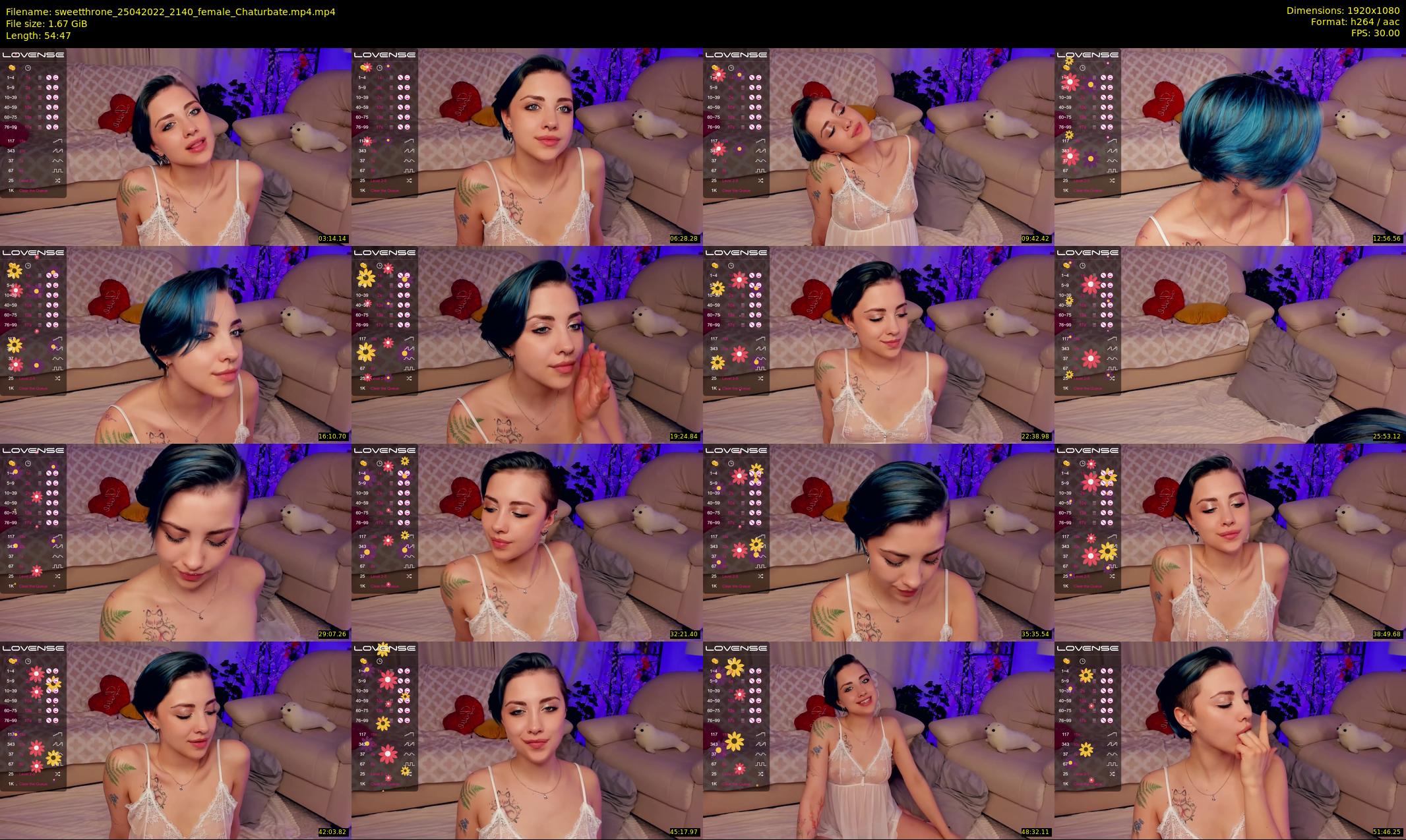 sweetthrone — 55 minute Chaturbate couple cam show recording, 1080p, Apr 25, 2022