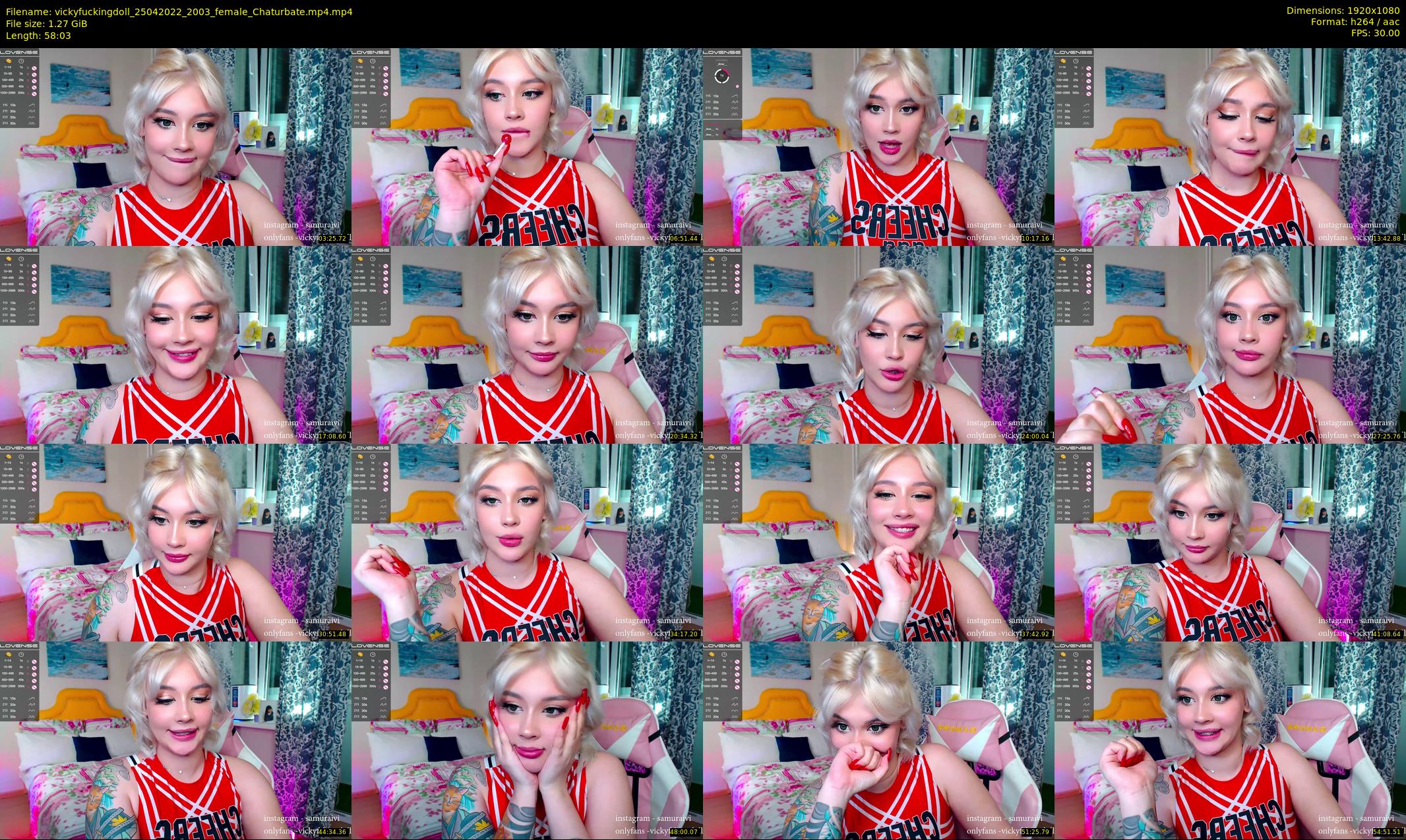 vickyfuckingdoll — 59 minute Chaturbate female cam show recording, 1080p, Apr 25, 2022