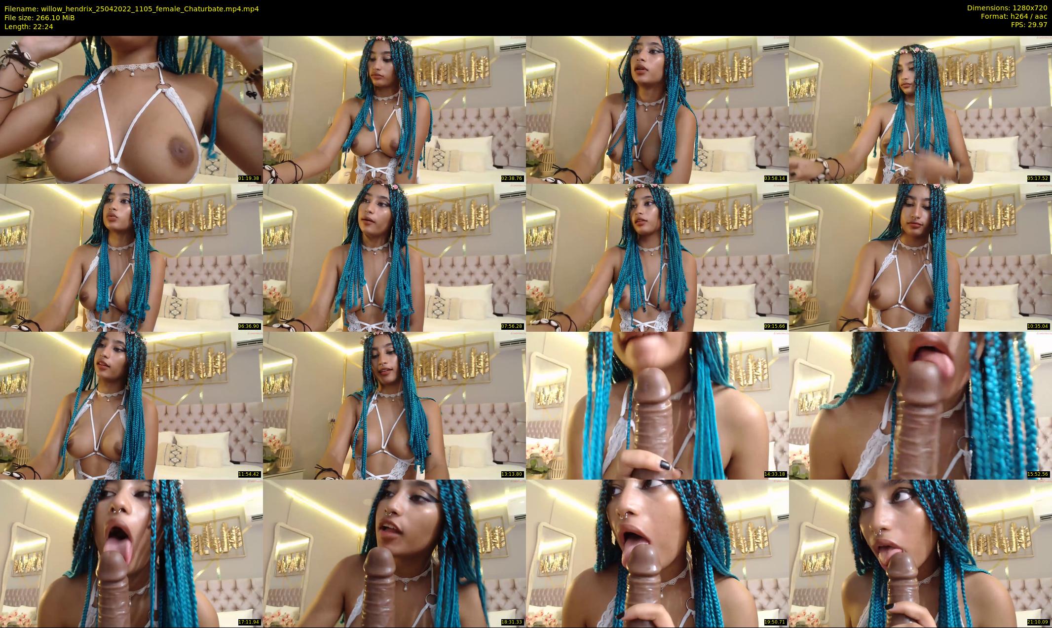 willow_hendrix — 23 minute Chaturbate female cam show recording, 720p, Apr 25, 2022