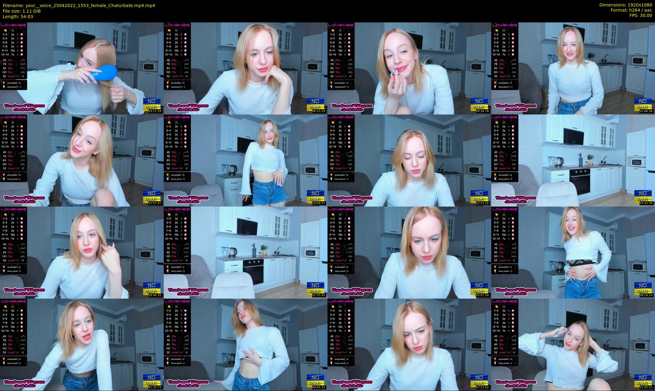your__voice — 55 minute Chaturbate female cam show recording, 1080p, Apr 25, 2022