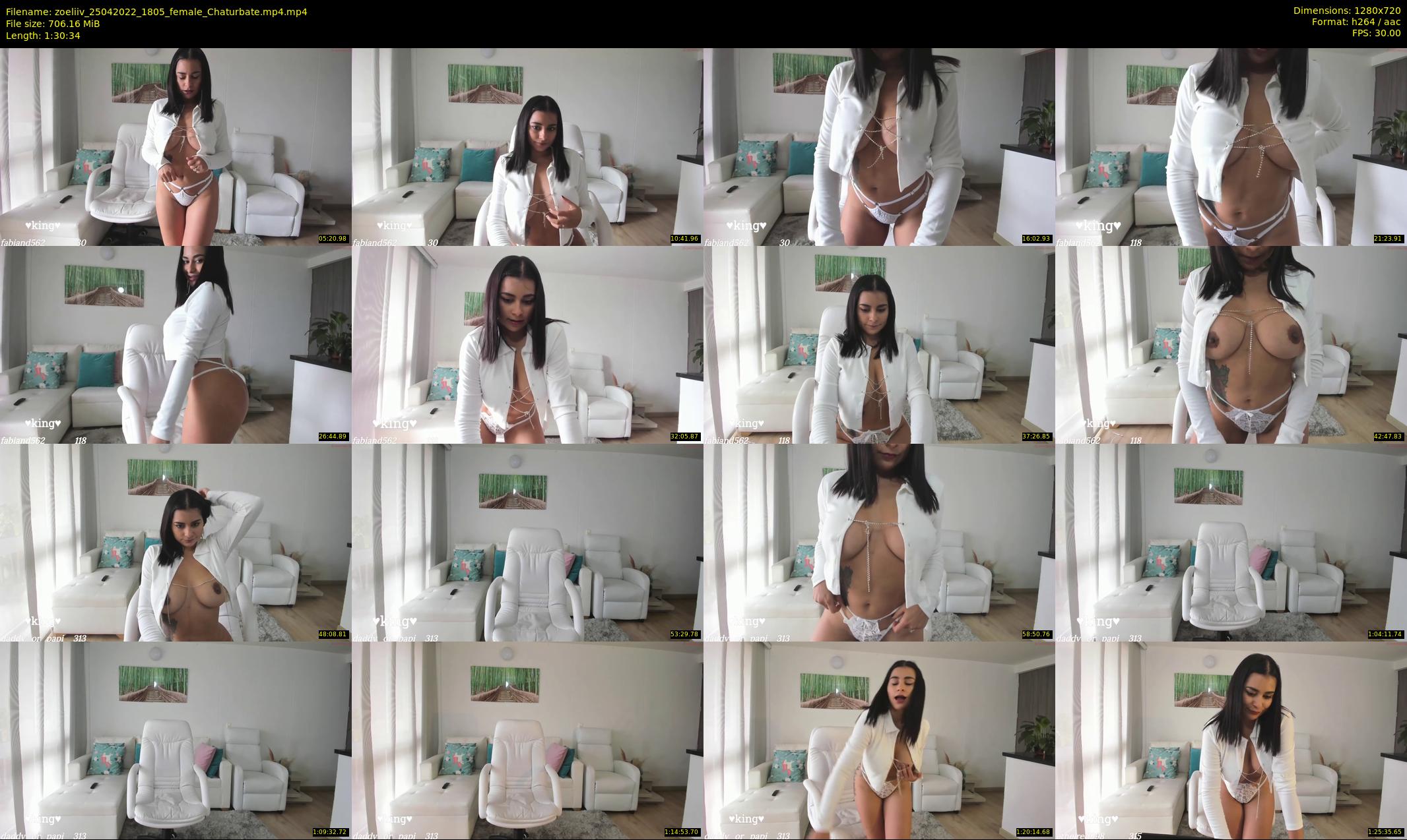 zoeliiv — 91 minute Chaturbate female cam show recording, 720p, Apr 25, 2022