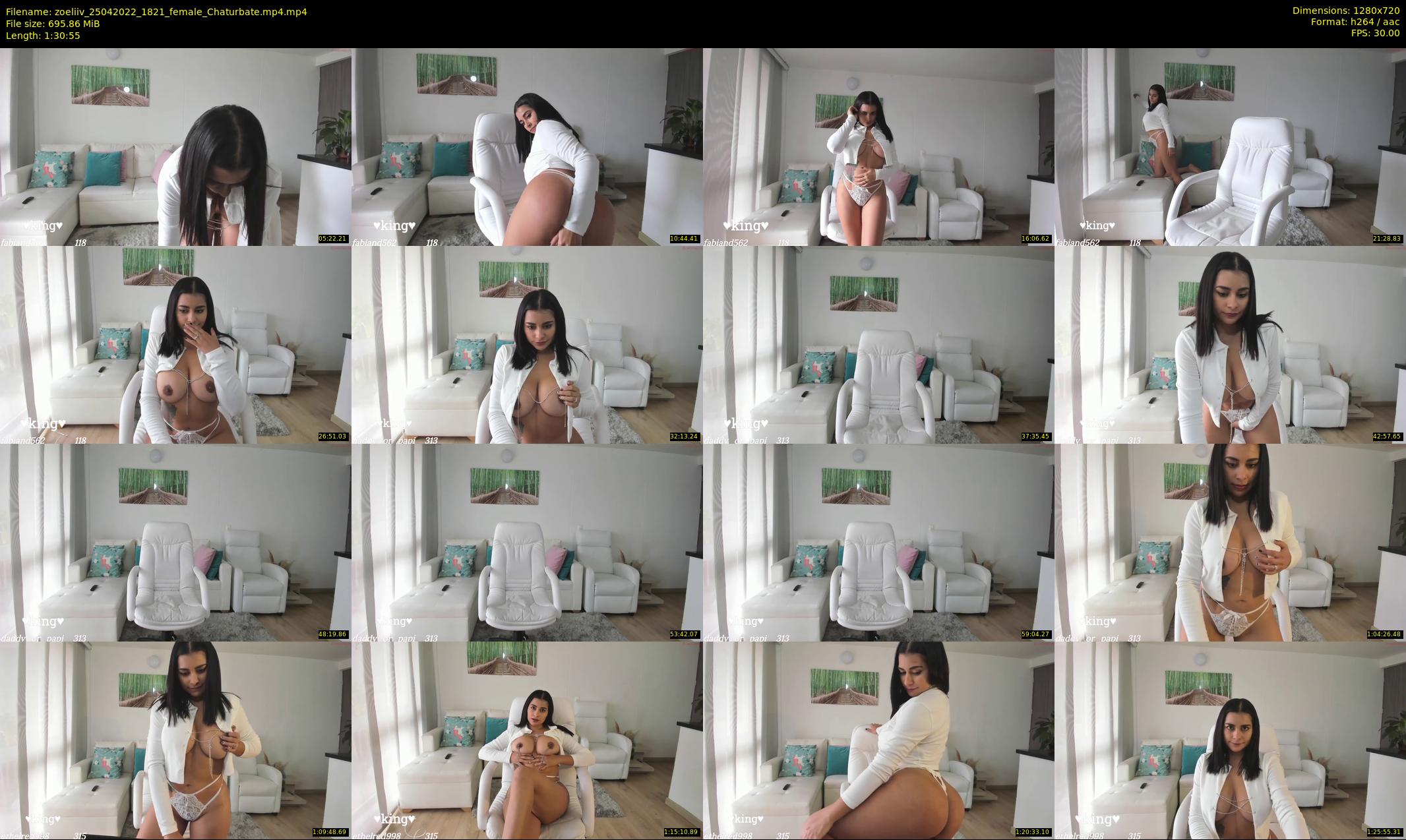 zoeliiv — 91 minute Chaturbate female cam show recording, 720p, Apr 25, 2022