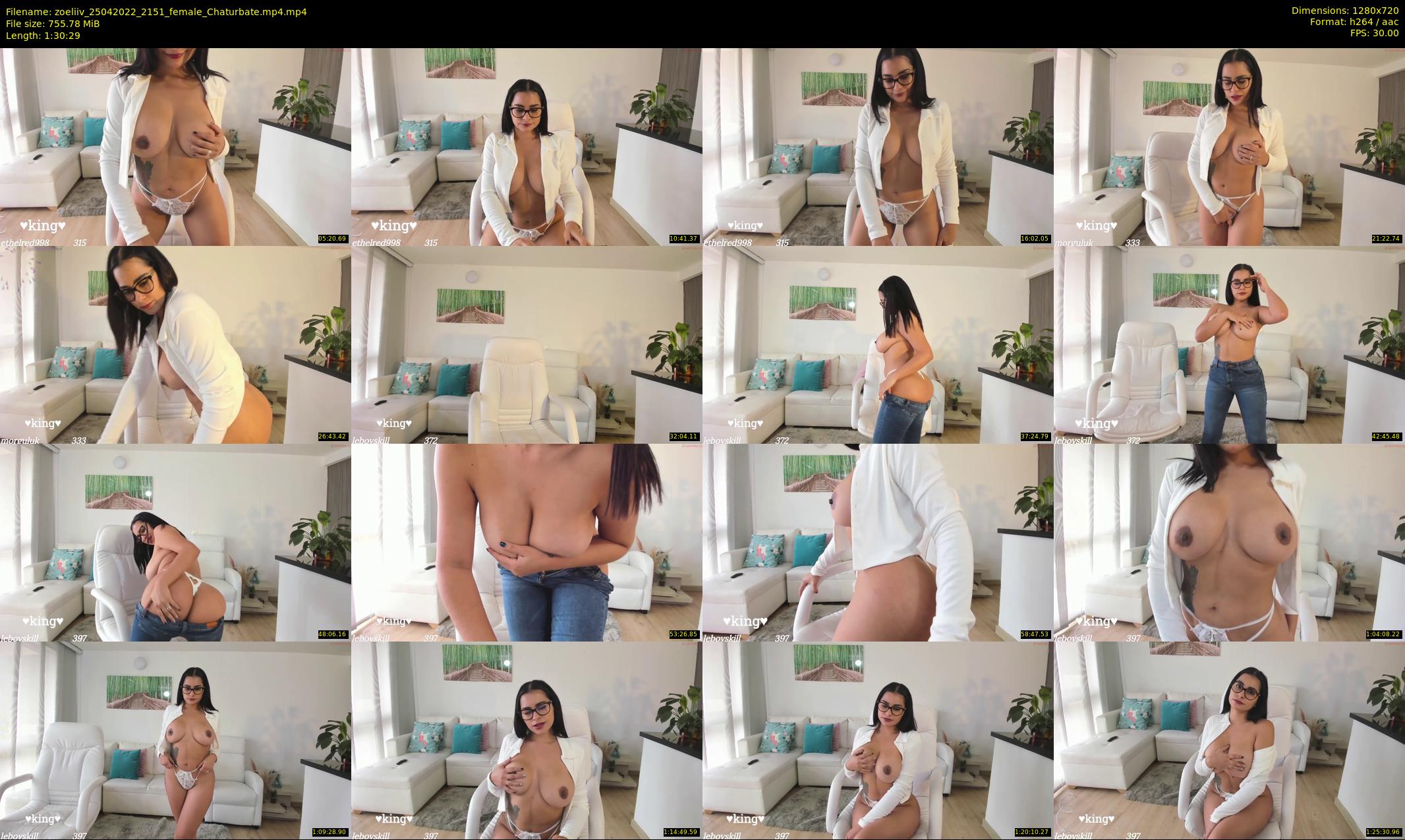 zoeliiv — 91 minute Chaturbate female cam show recording, 720p, Apr 25, 2022