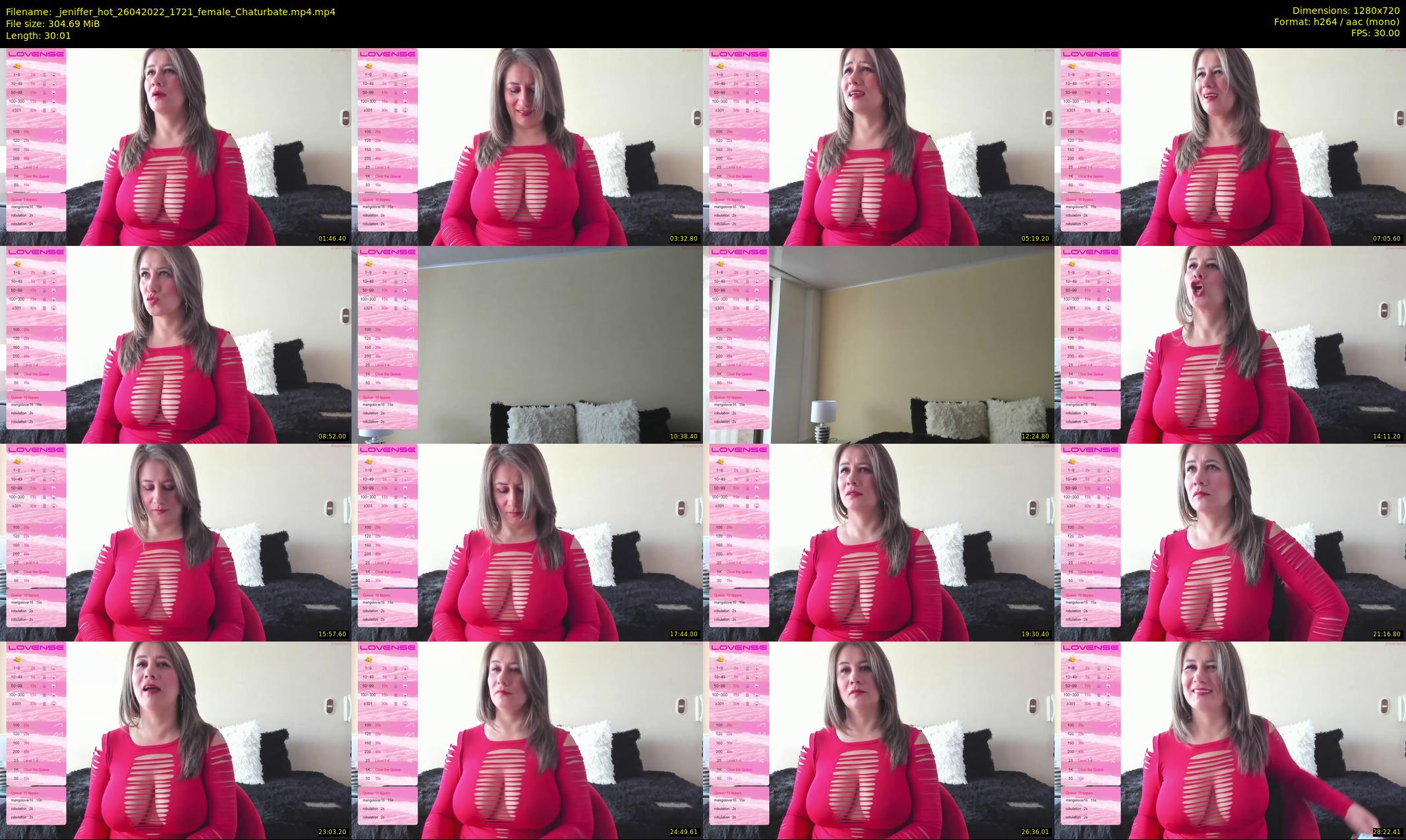 _jeniffer_hot — 31 minute Chaturbate female cam show recording, 720p, Apr 26, 2022