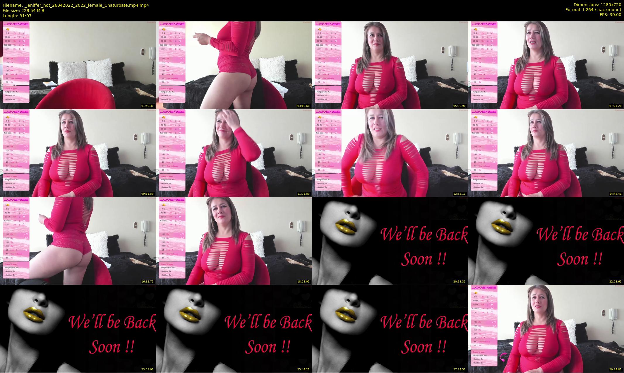_jeniffer_hot — 32 minute Chaturbate female cam show recording, 720p, Apr 26, 2022