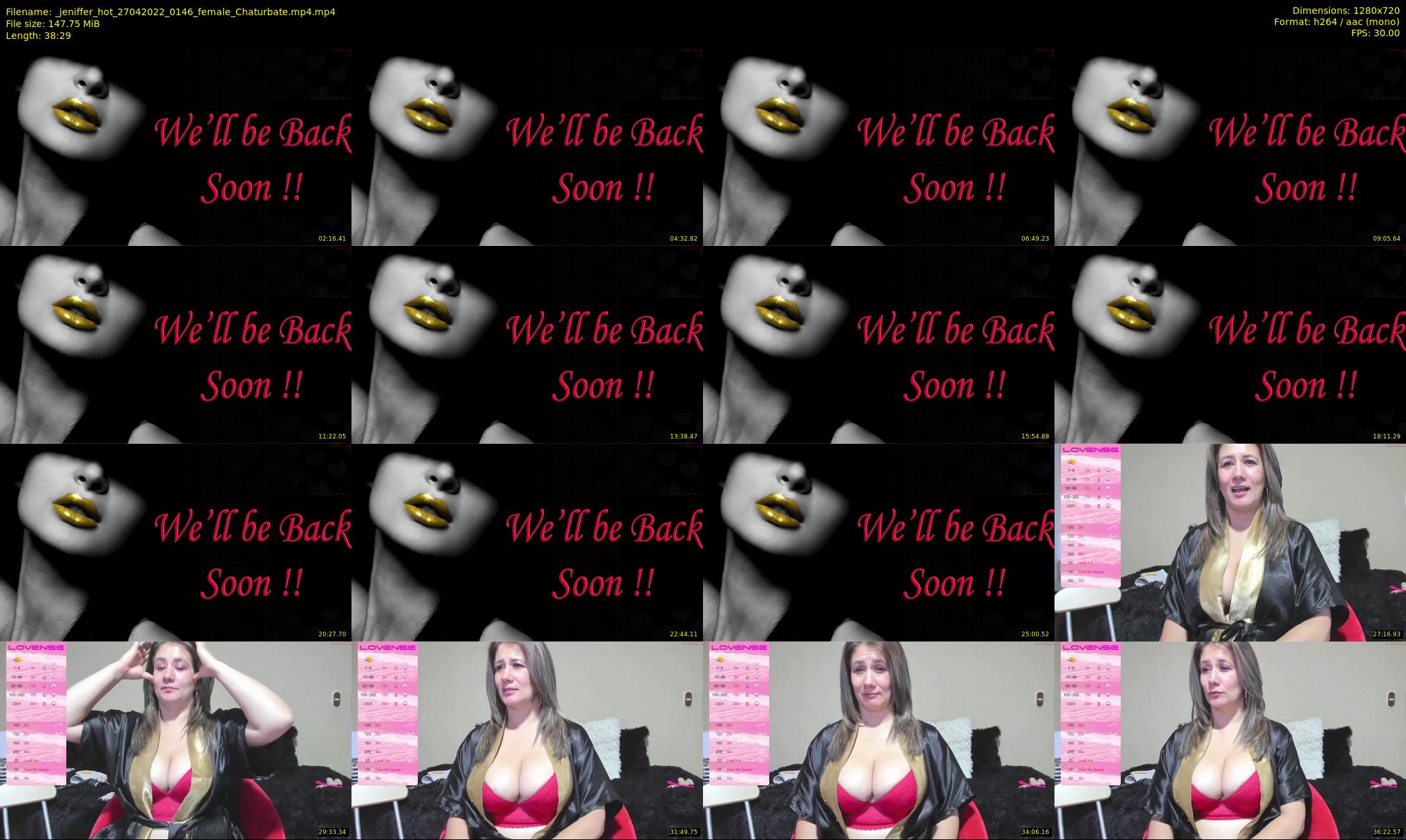_jeniffer_hot — 39 minute Chaturbate female cam show recording, 720p, Apr 27, 2022
