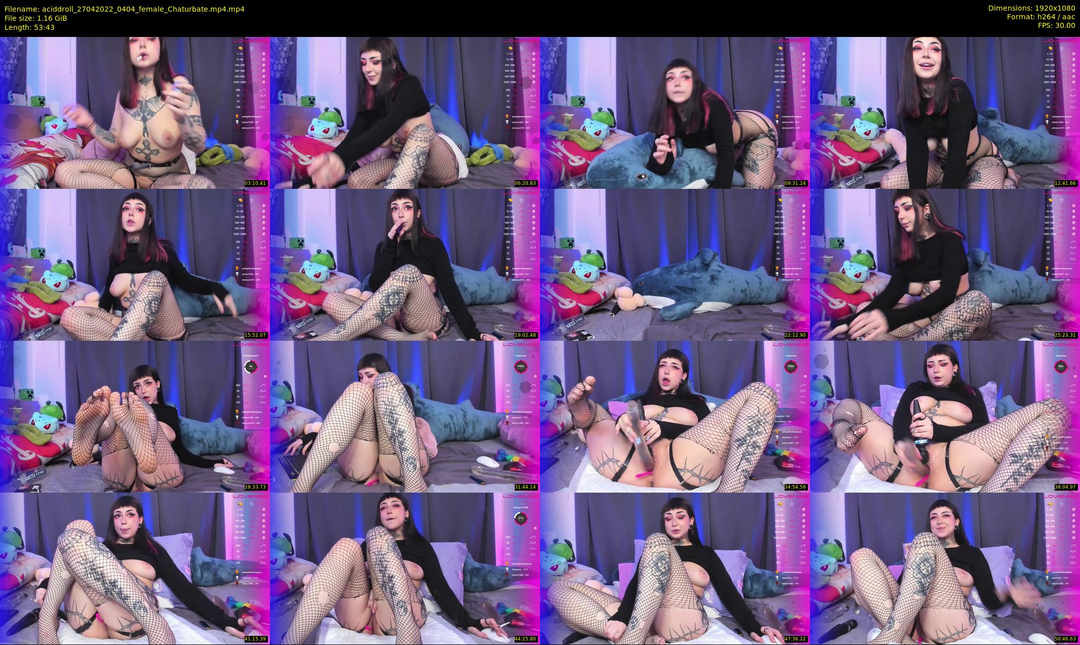 aciddroll — 54 minute Chaturbate female cam show recording, 1080p, Apr 27, 2022