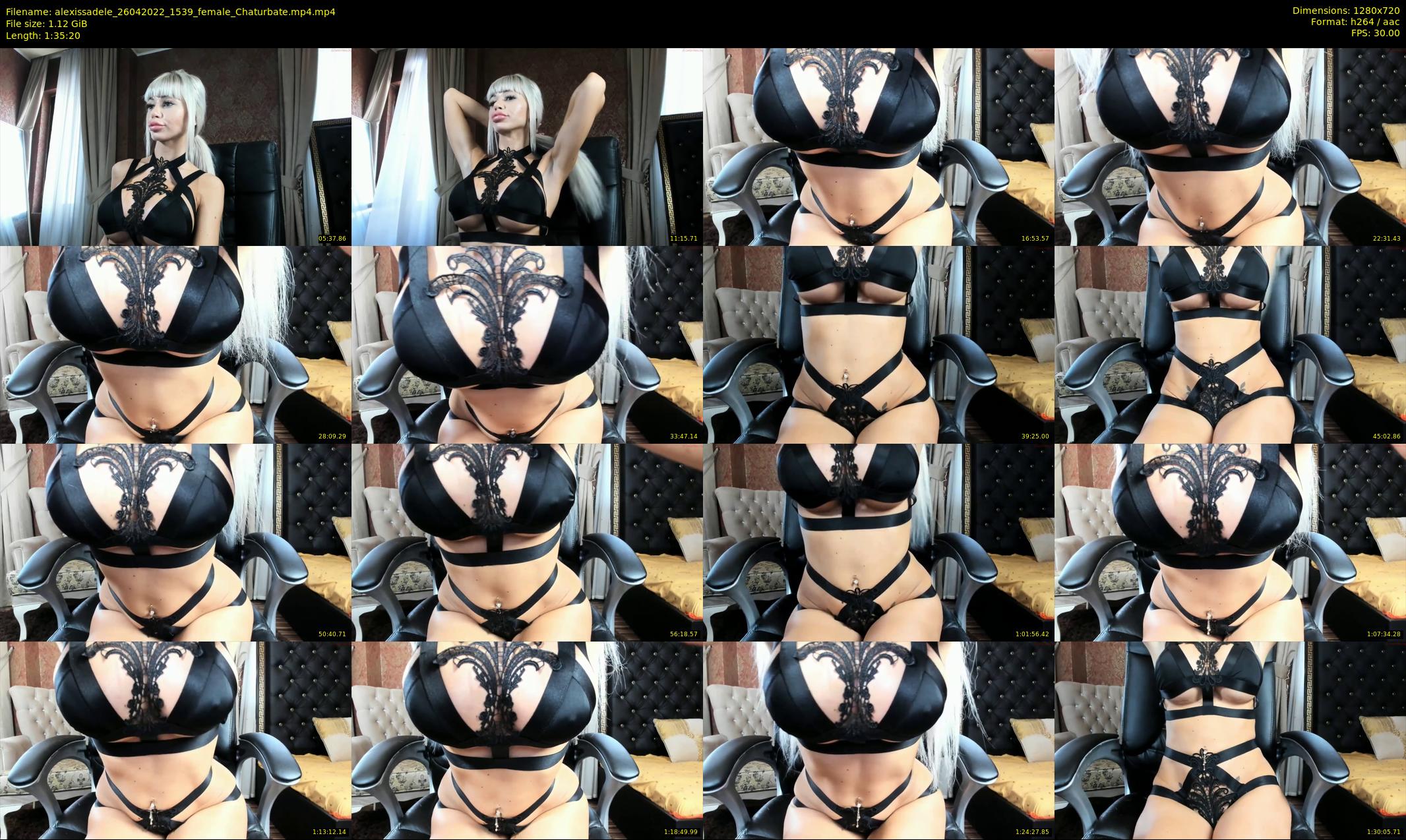alexissadele — 96 minute Chaturbate female cam show recording, 720p, Apr 26, 2022