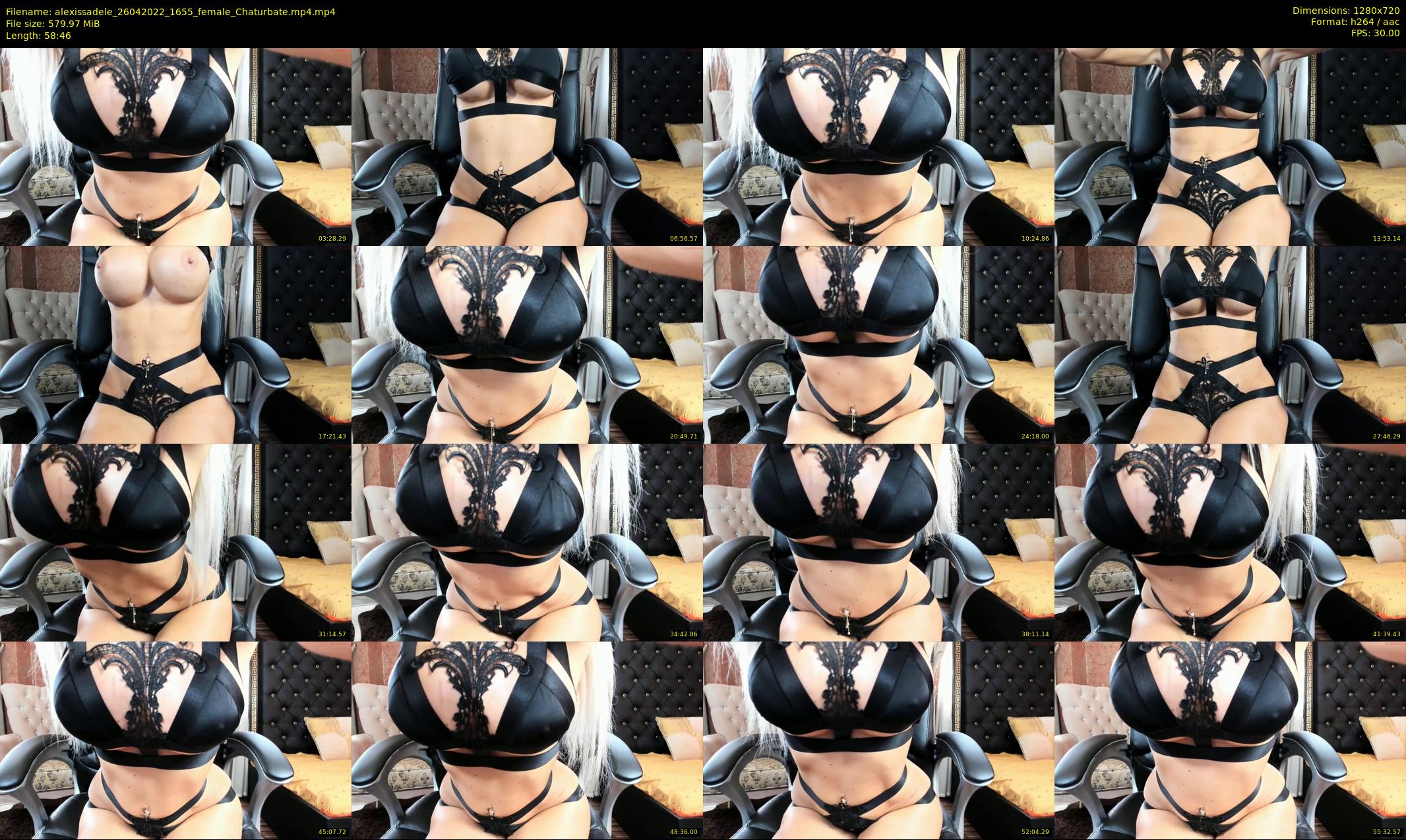 alexissadele — 59 minute Chaturbate female cam show recording, 720p, Apr 26, 2022