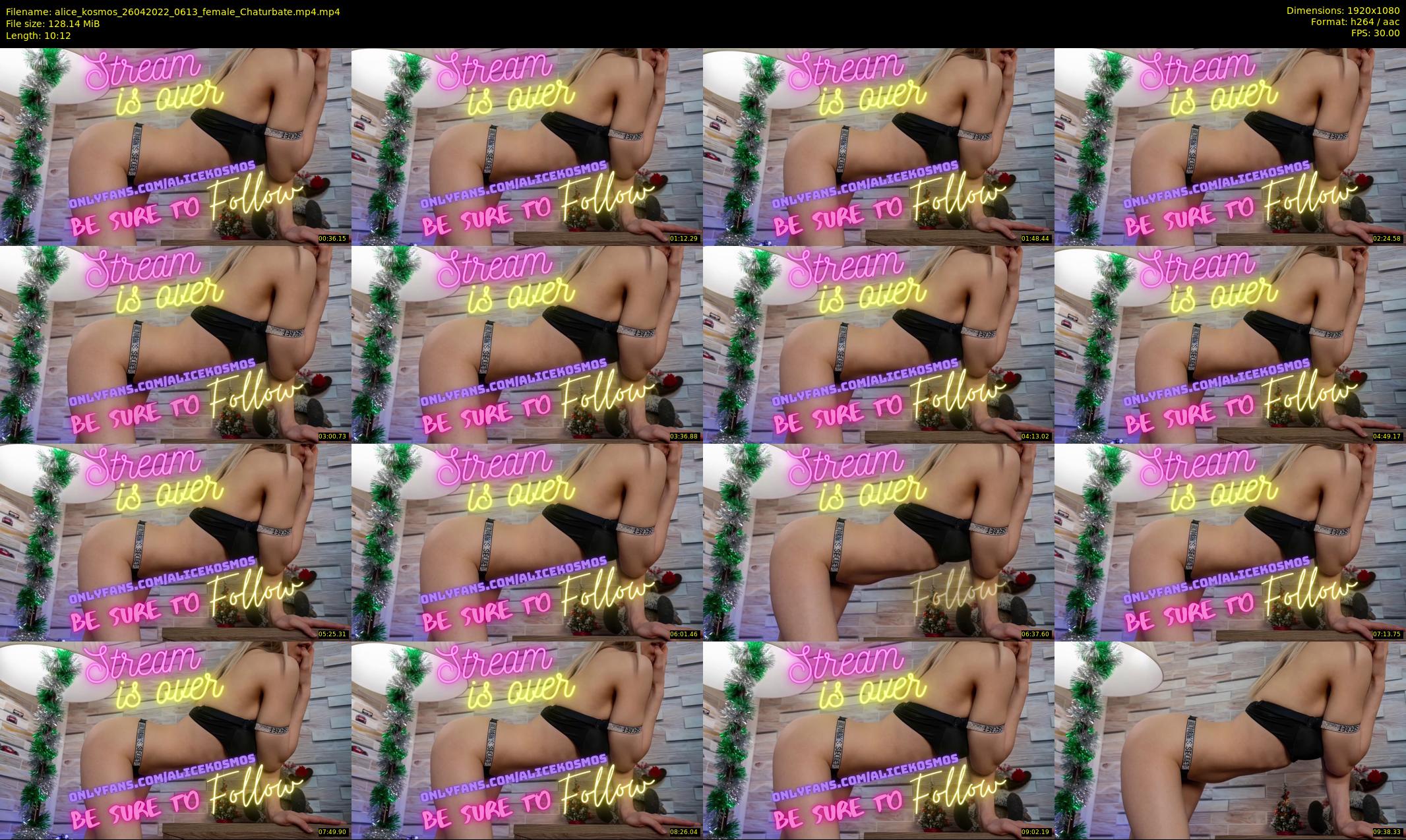 alice_kosmos — 11 minute Chaturbate female cam show recording, 1080p, Apr 26, 2022