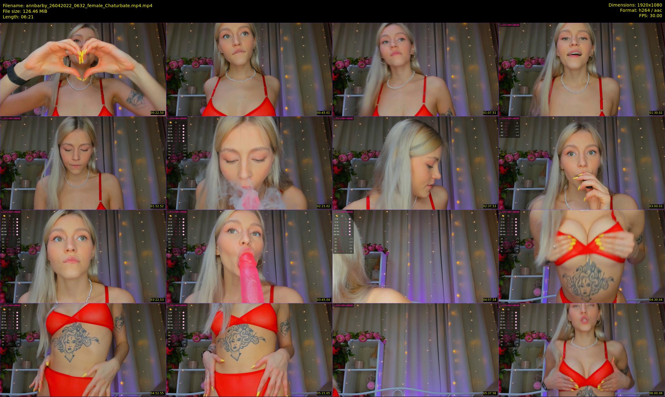 annbarby — 7 minute Chaturbate female cam show recording, 1080p, Apr 26, 2022