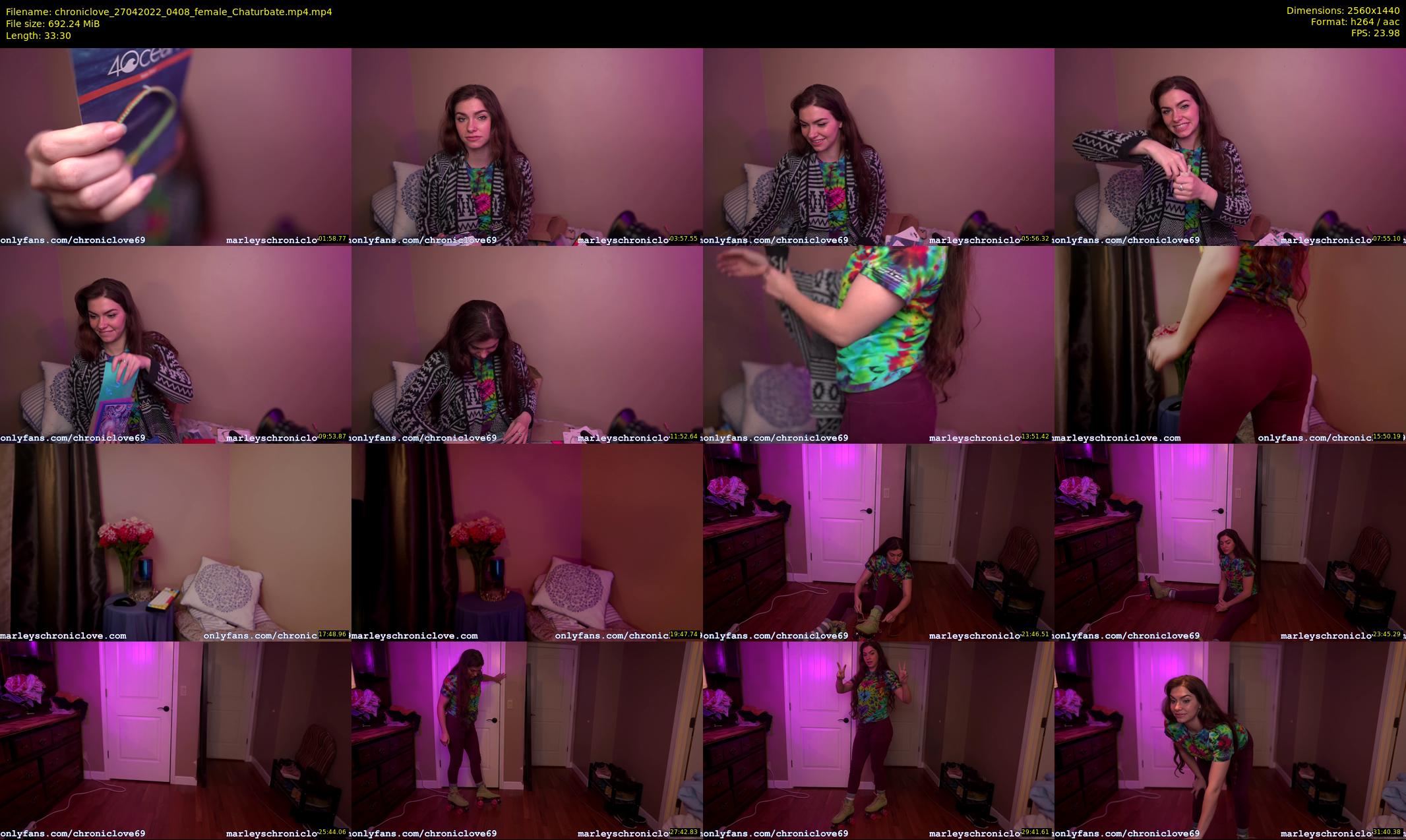 chroniclove — 34 minute Chaturbate female cam show recording, 1080p, Apr 27, 2022