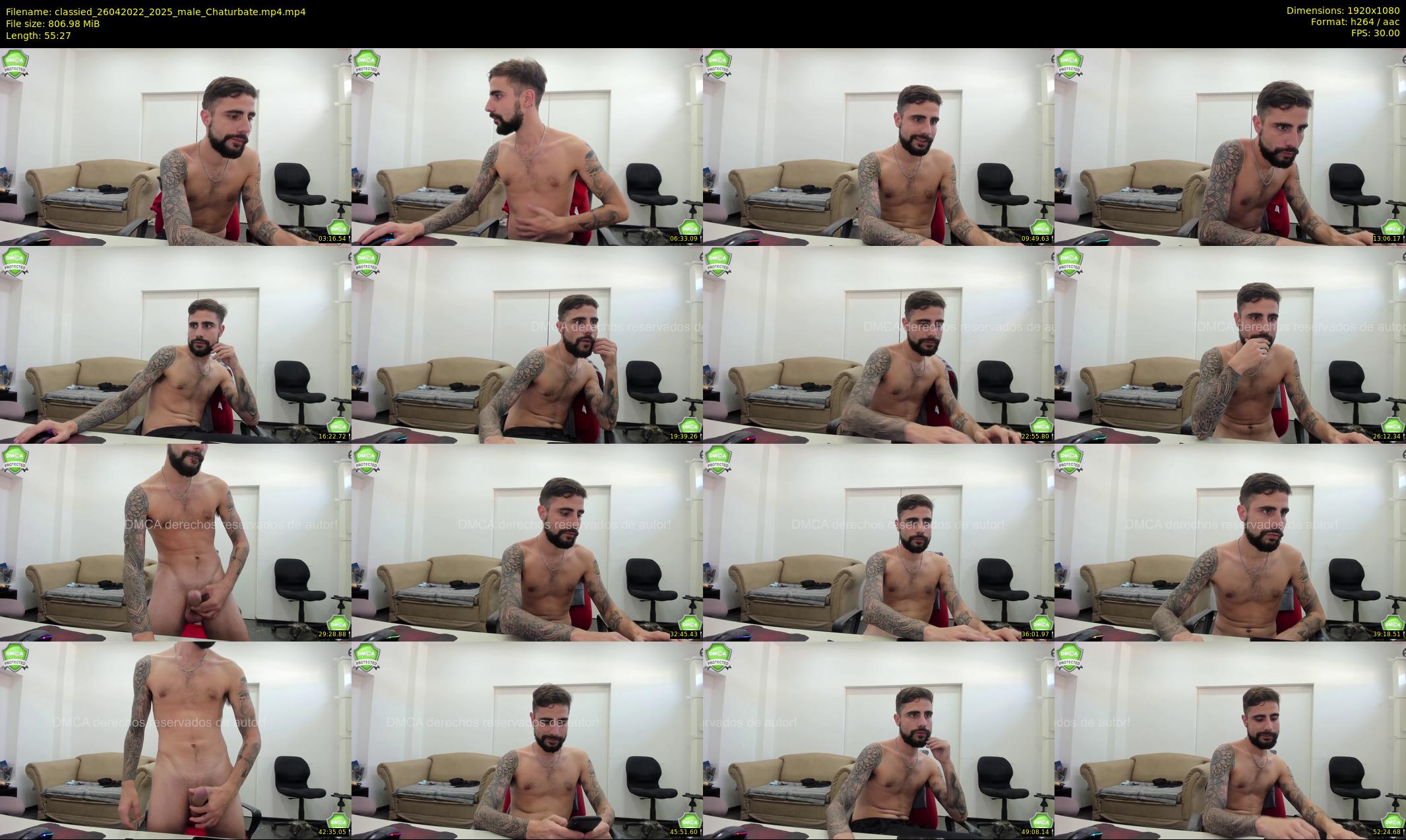 classied — 56 minute Chaturbate male cam show recording, 1080p, Apr 26, 2022
