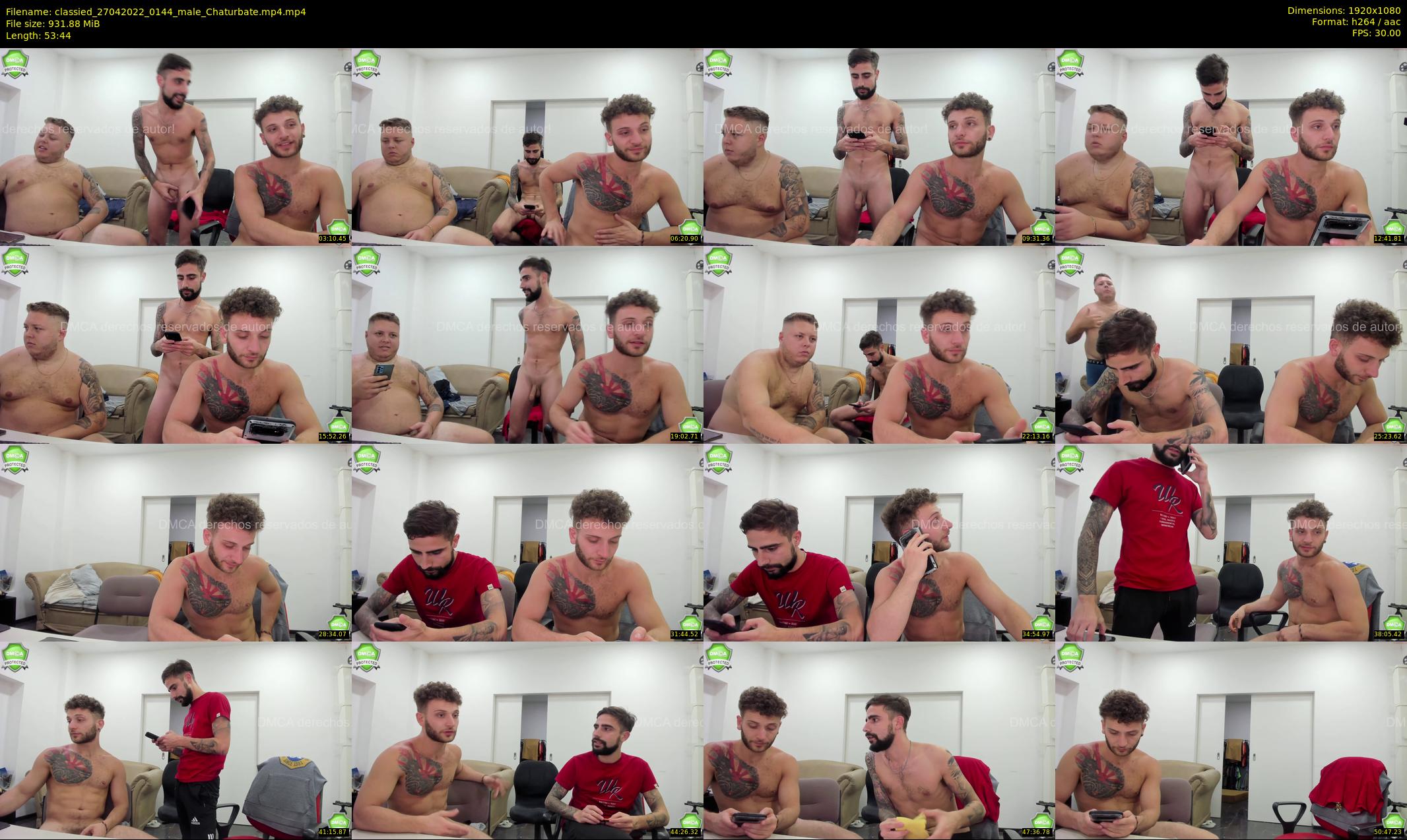 classied — 54 minute Chaturbate male cam show recording, 1080p, Apr 27, 2022