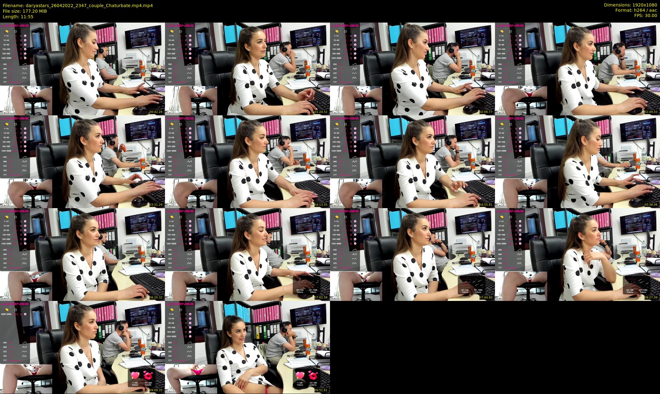 daryastars — 12 minute Chaturbate couple cam show recording, 1080p, Apr 26, 2022
