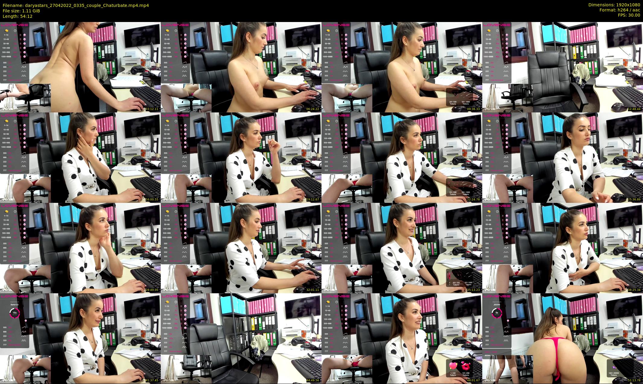 daryastars — 55 minute Chaturbate couple cam show recording, 1080p, Apr 27, 2022