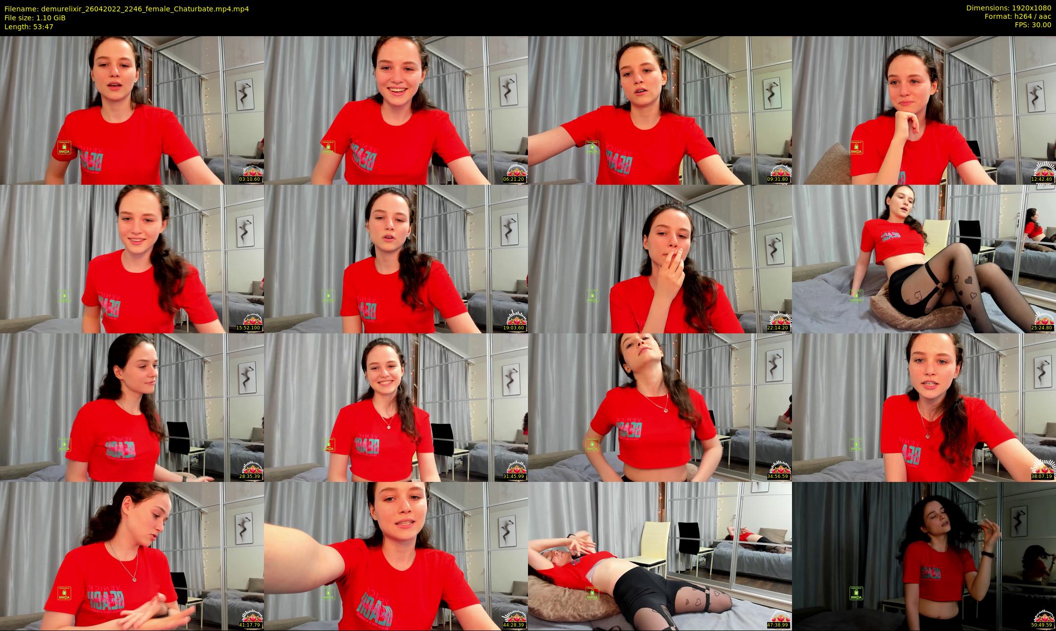demurelixir — 54 minute Chaturbate female cam show recording, 1080p, Apr 26, 2022