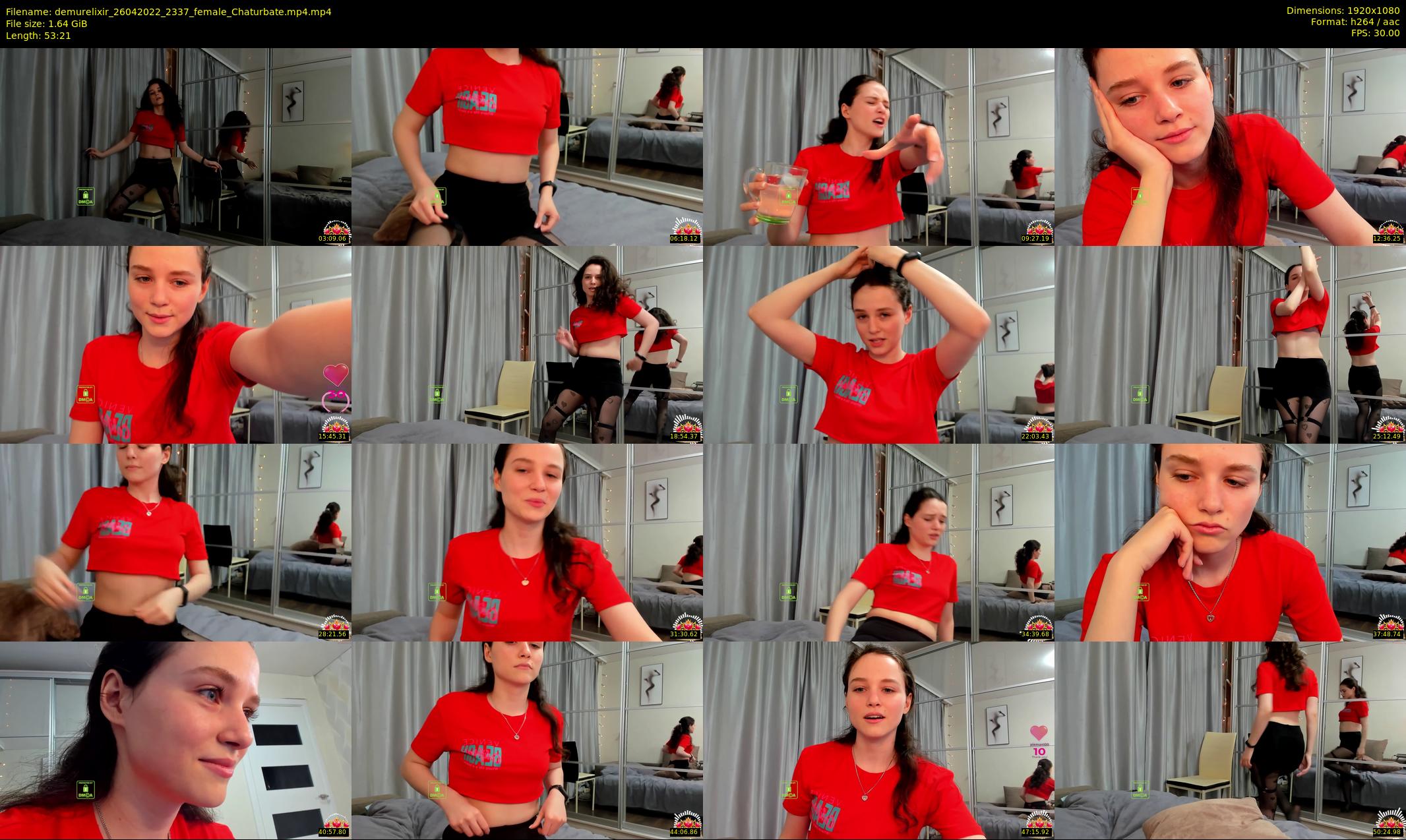 demurelixir — 54 minute Chaturbate female cam show recording, 1080p, Apr 26, 2022