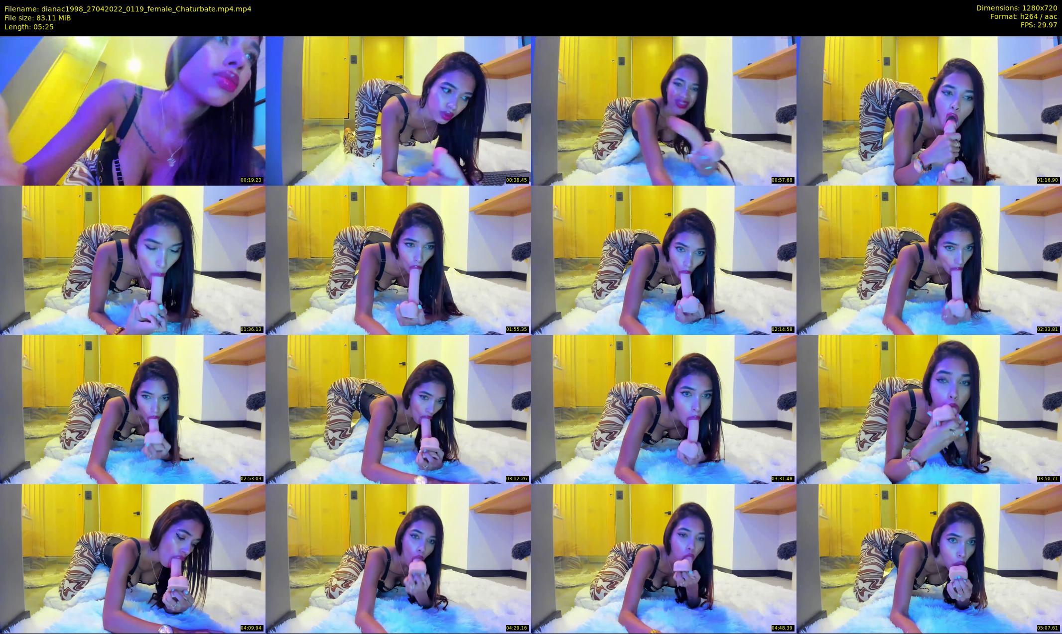 dianac1998 — 6 minute Chaturbate female cam show recording, 720p, Apr 27, 2022