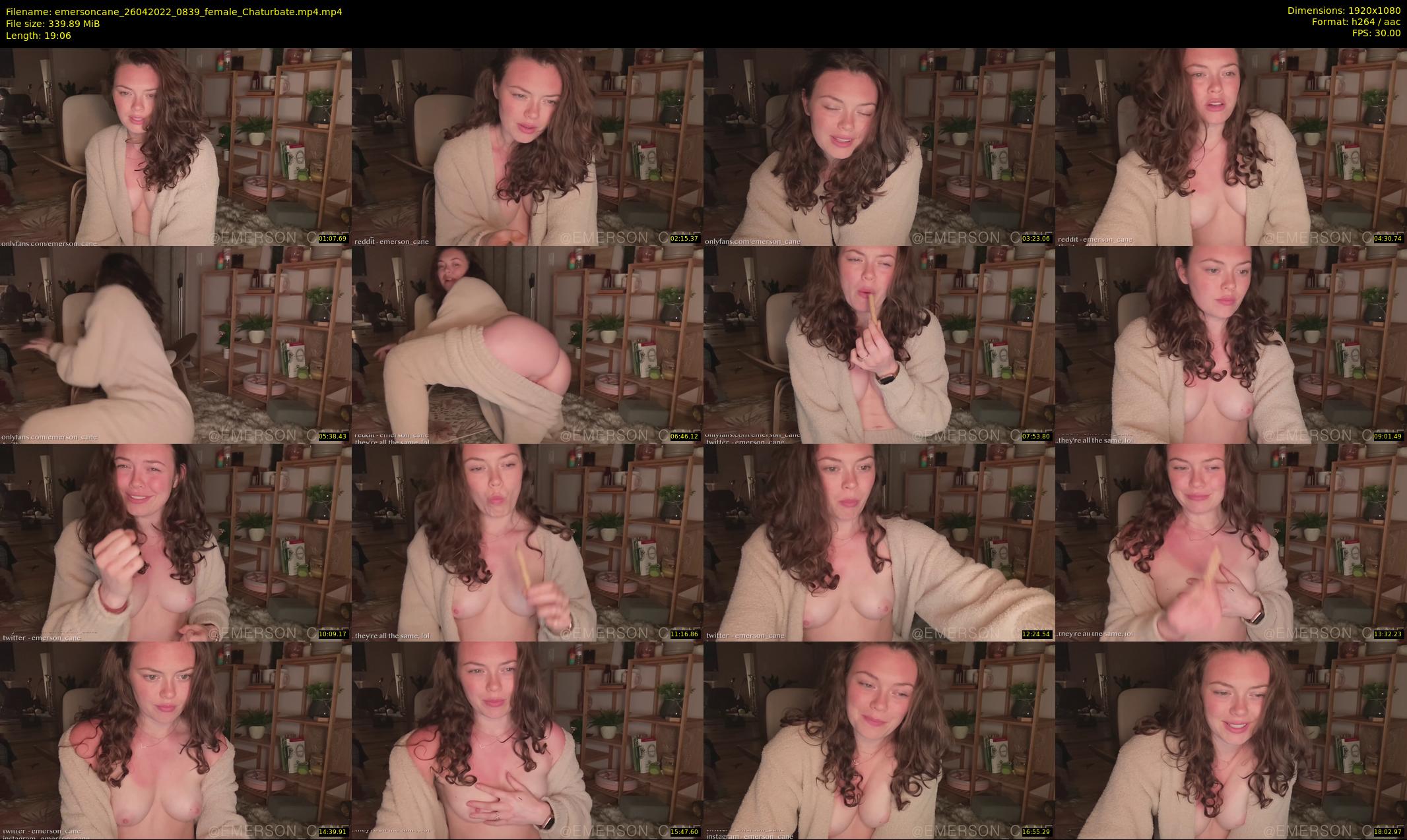 emersoncane — 20 minute Chaturbate female cam show recording, 1080p, Apr 26, 2022