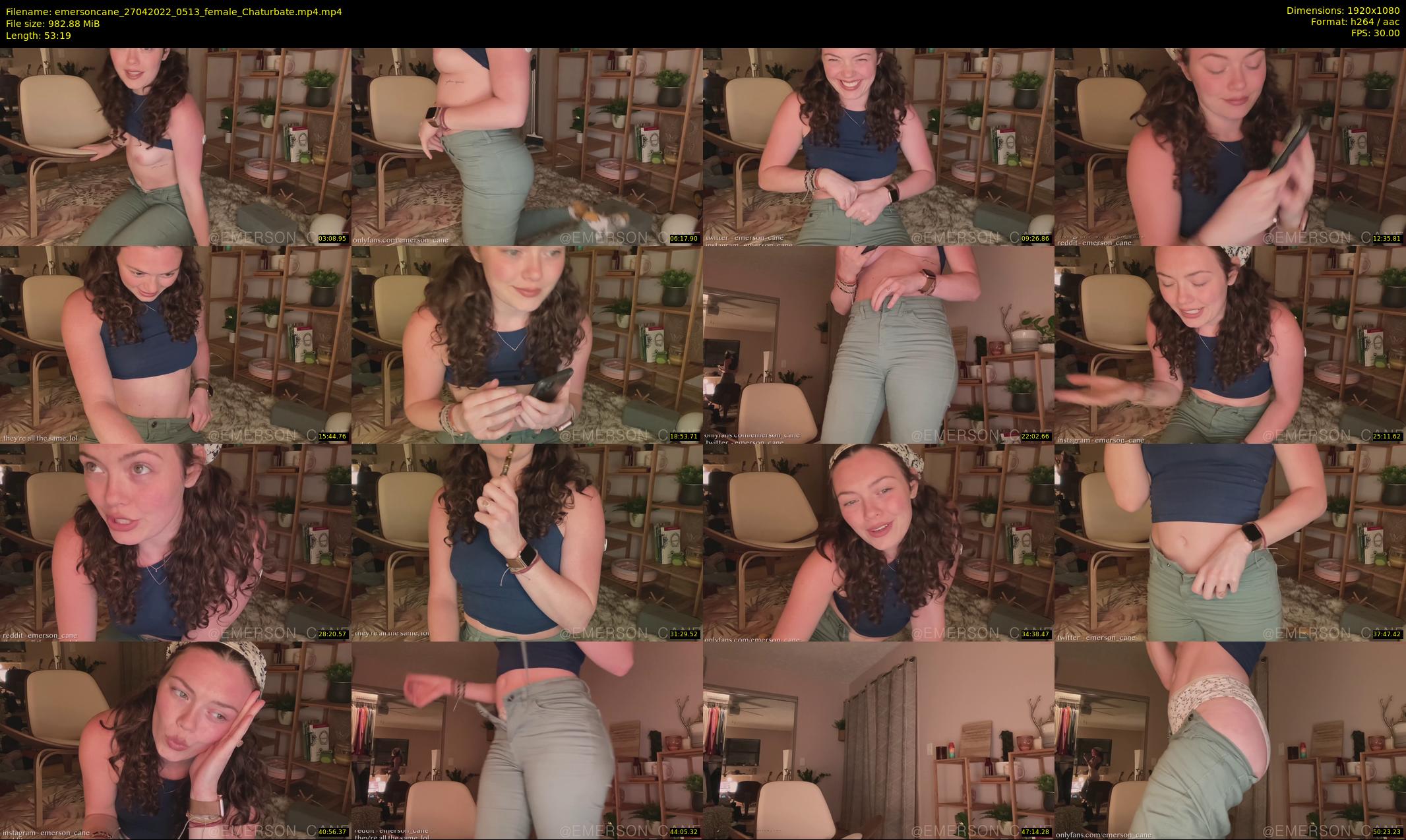 emersoncane — 54 minute Chaturbate female cam show recording, 1080p, Apr 27, 2022