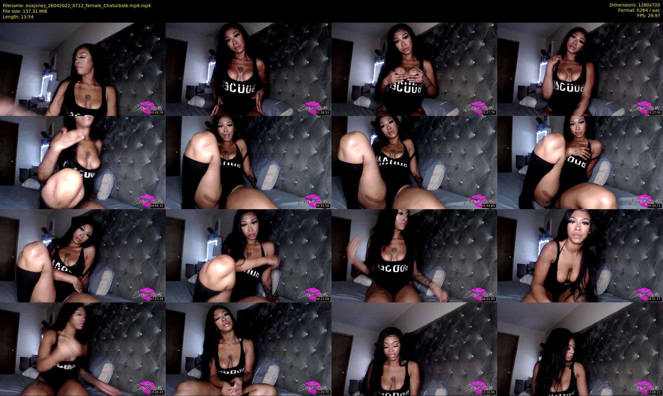 evajonez — 14 minute Chaturbate female cam show recording, 720p, Apr 26, 2022