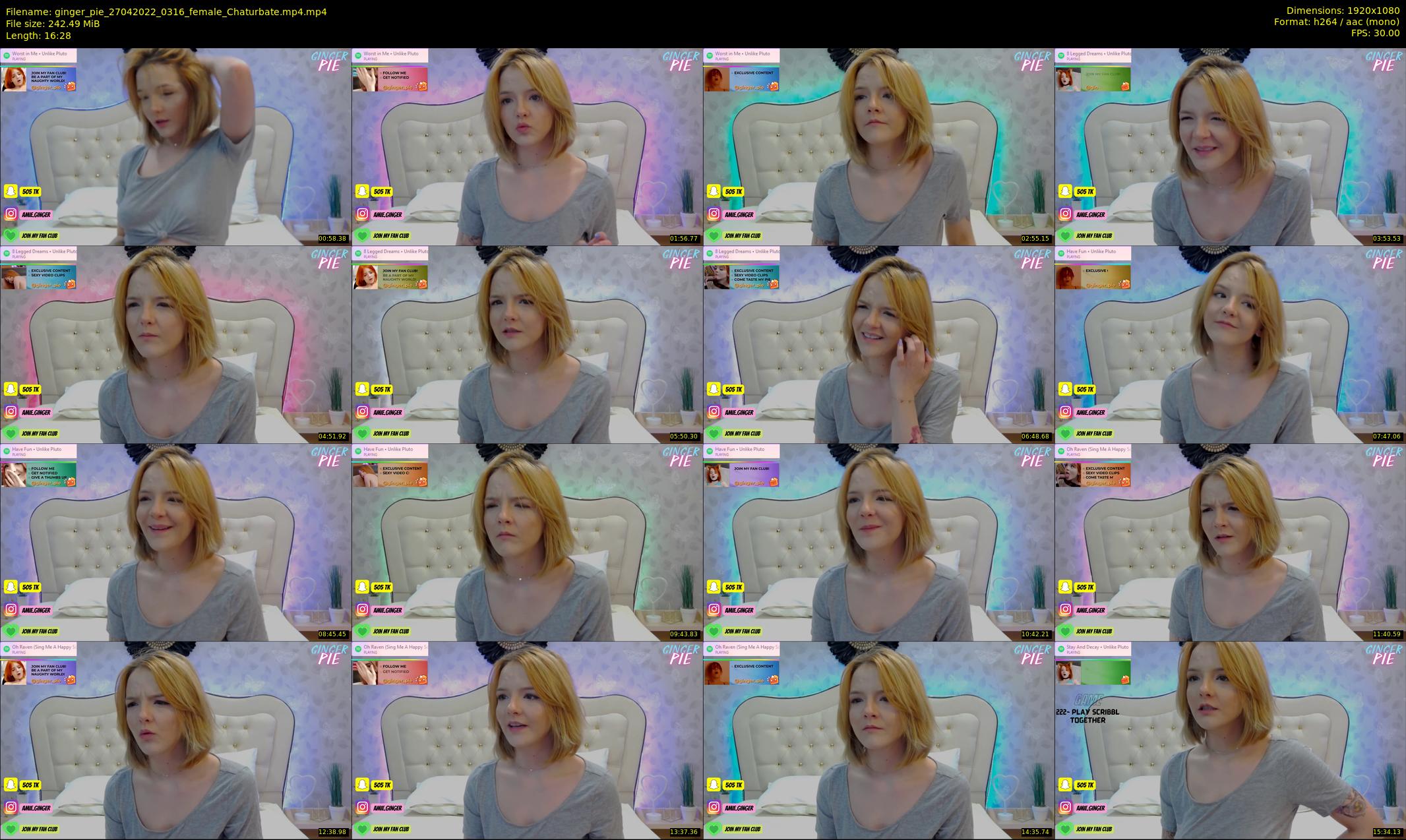 ginger_pie — 17 minute Chaturbate female cam show recording, 1080p, Apr 27, 2022