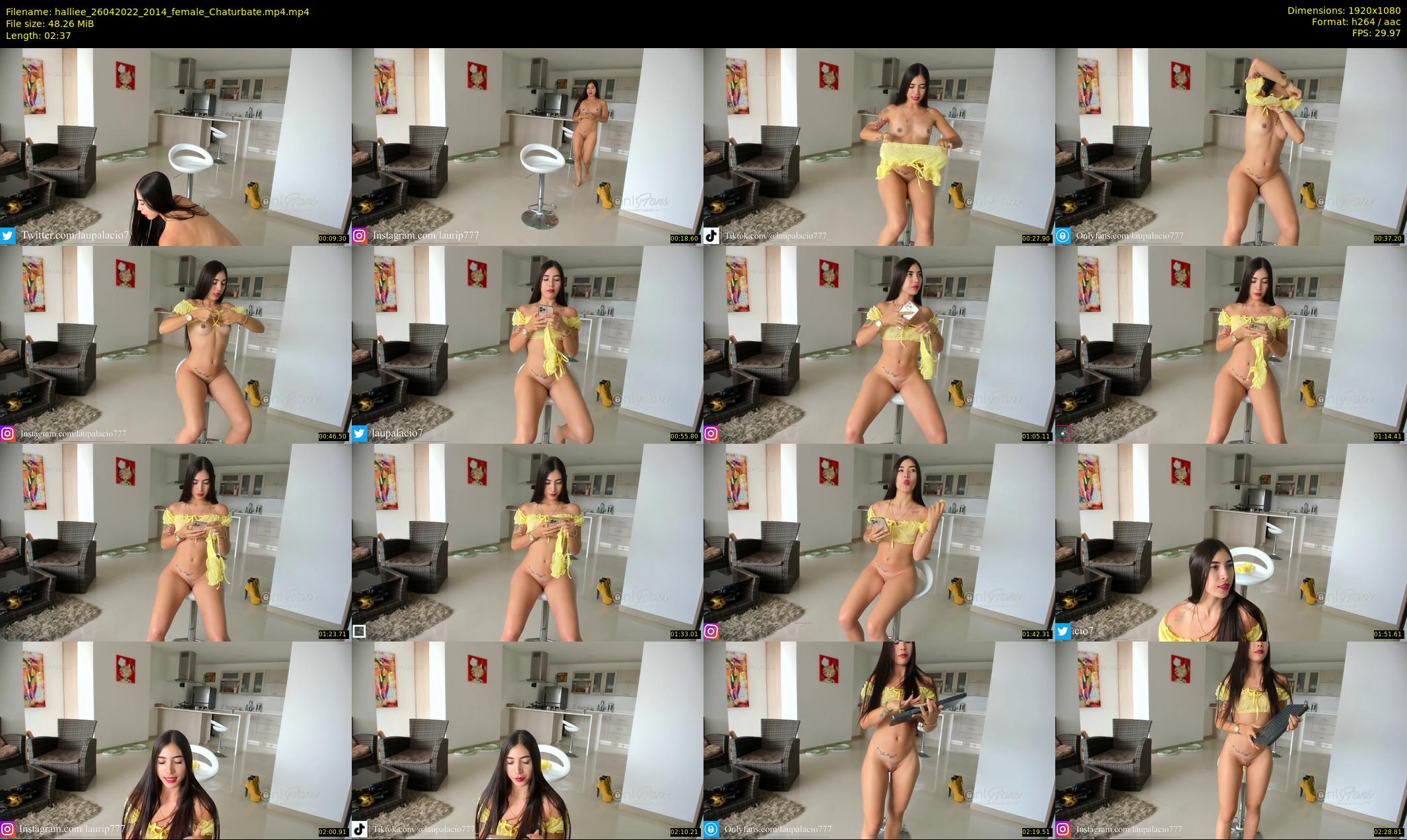 halliee — 3 minute Chaturbate couple cam show recording, 1080p, Apr 26, 2022