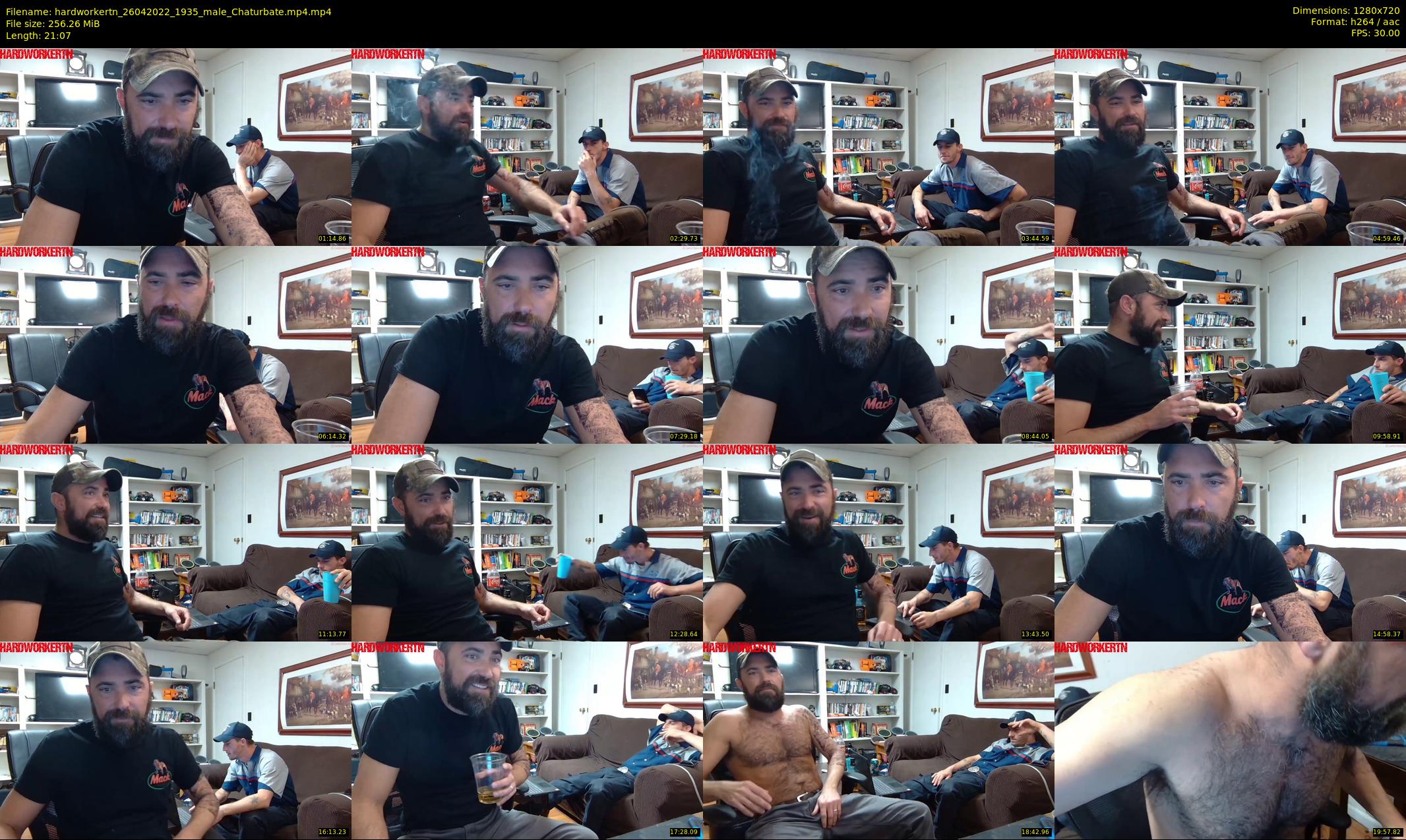 hardworkertn — 22 minute Chaturbate male cam show recording, 720p, Apr 26, 2022