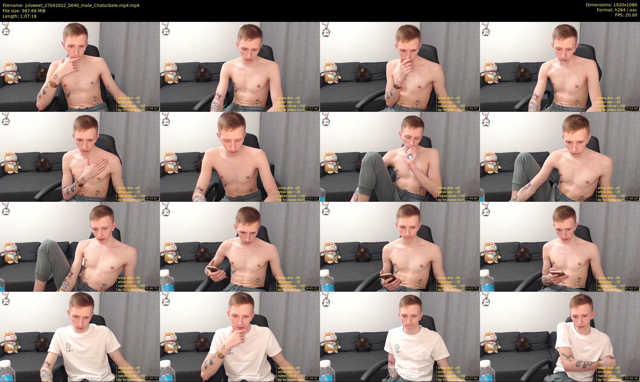 julsweet — 68 minute Chaturbate male cam show recording, 1080p, Apr 27, 2022