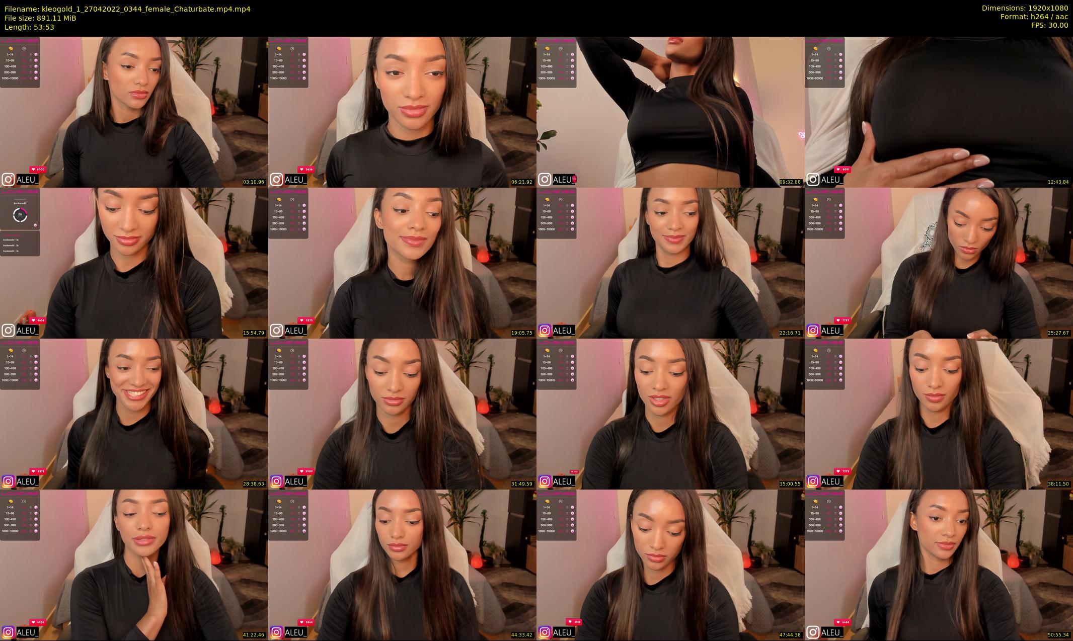 kleogold_1 — 54 minute Chaturbate female cam show recording, 1080p, Apr 27, 2022
