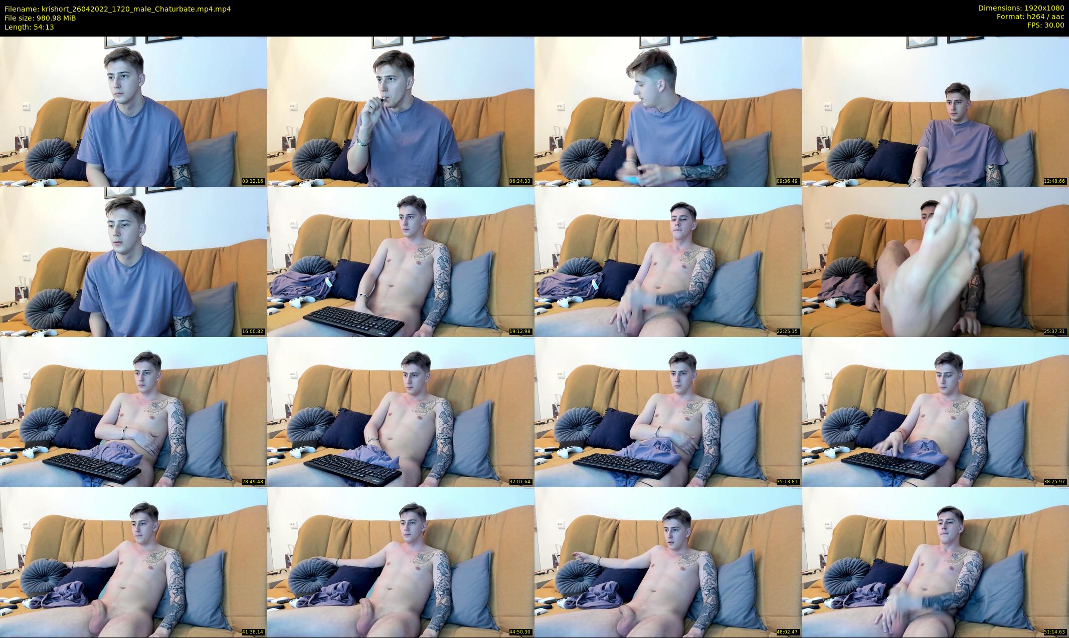 krishort — 55 minute Chaturbate male cam show recording, 1080p, Apr 26, 2022