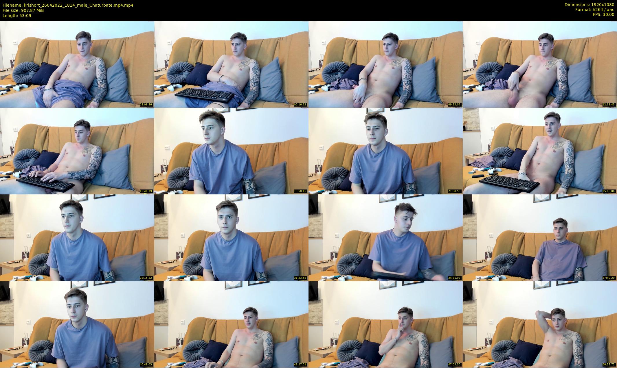 krishort — 54 minute Chaturbate male cam show recording, 1080p, Apr 26, 2022