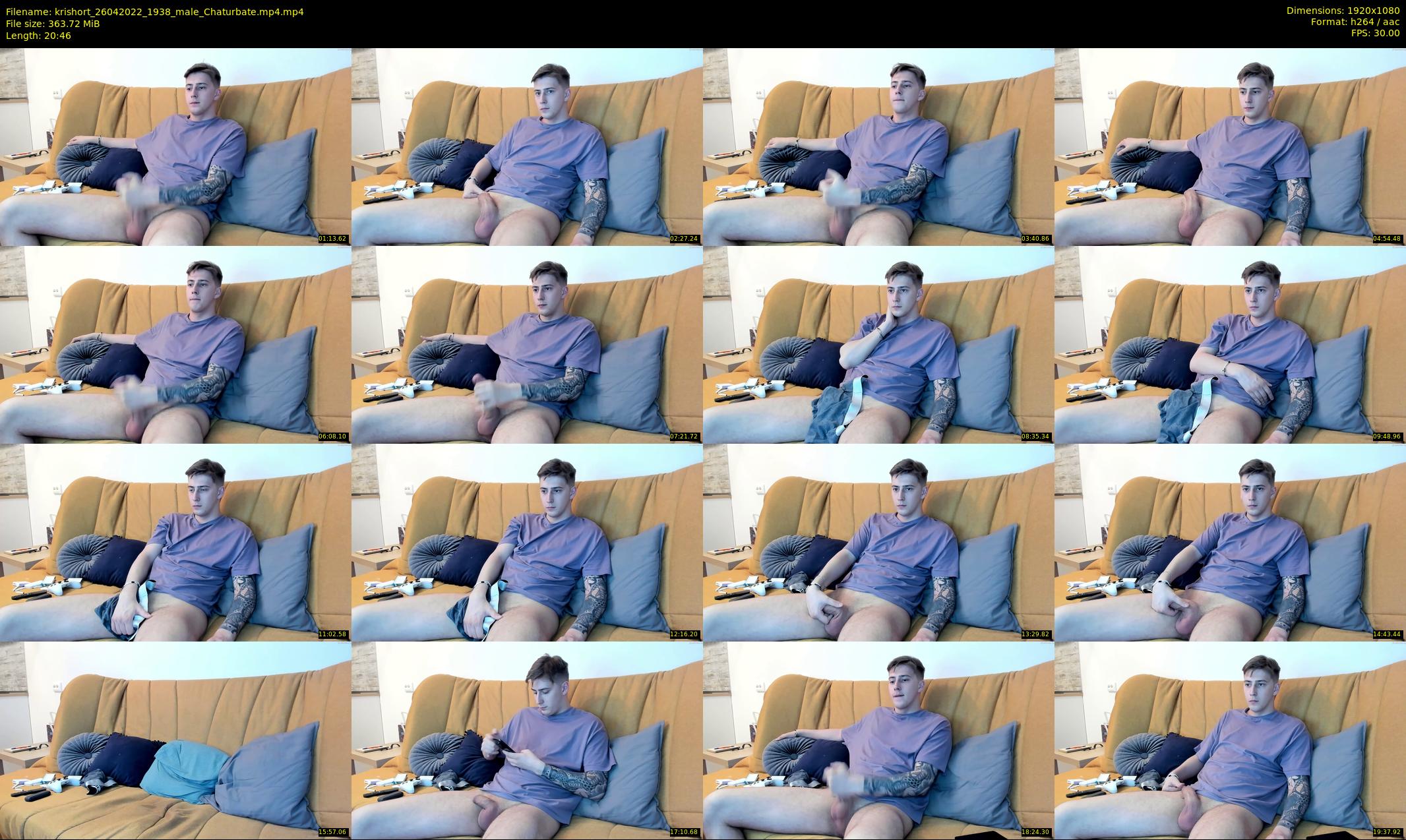 krishort — 21 minute Chaturbate male cam show recording, 1080p, Apr 26, 2022
