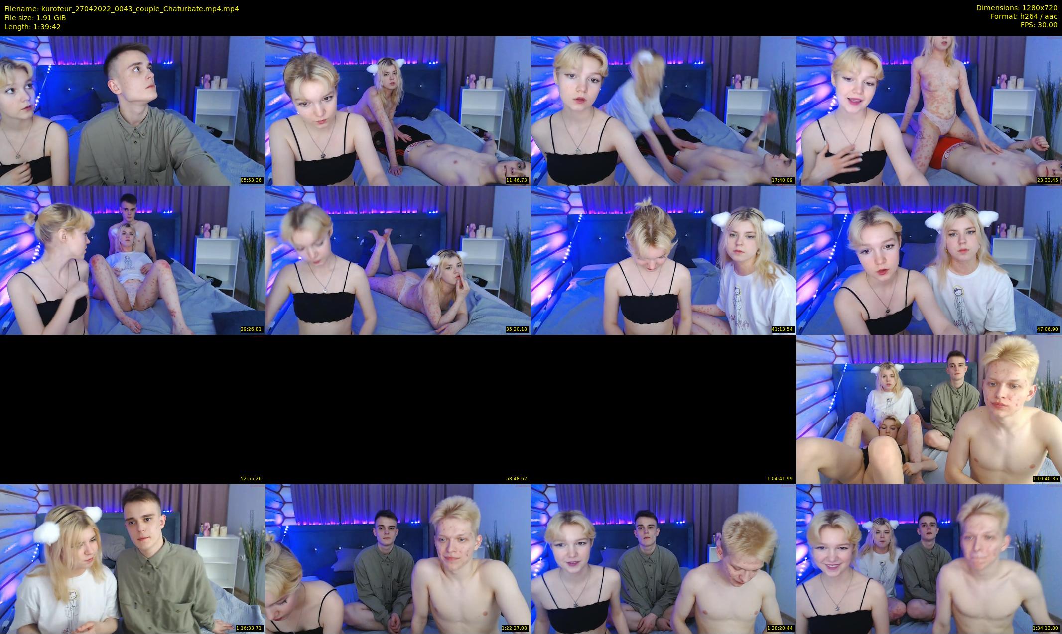 kuroteur — 100 minute Chaturbate couple cam show recording, 720p, Apr 27, 2022