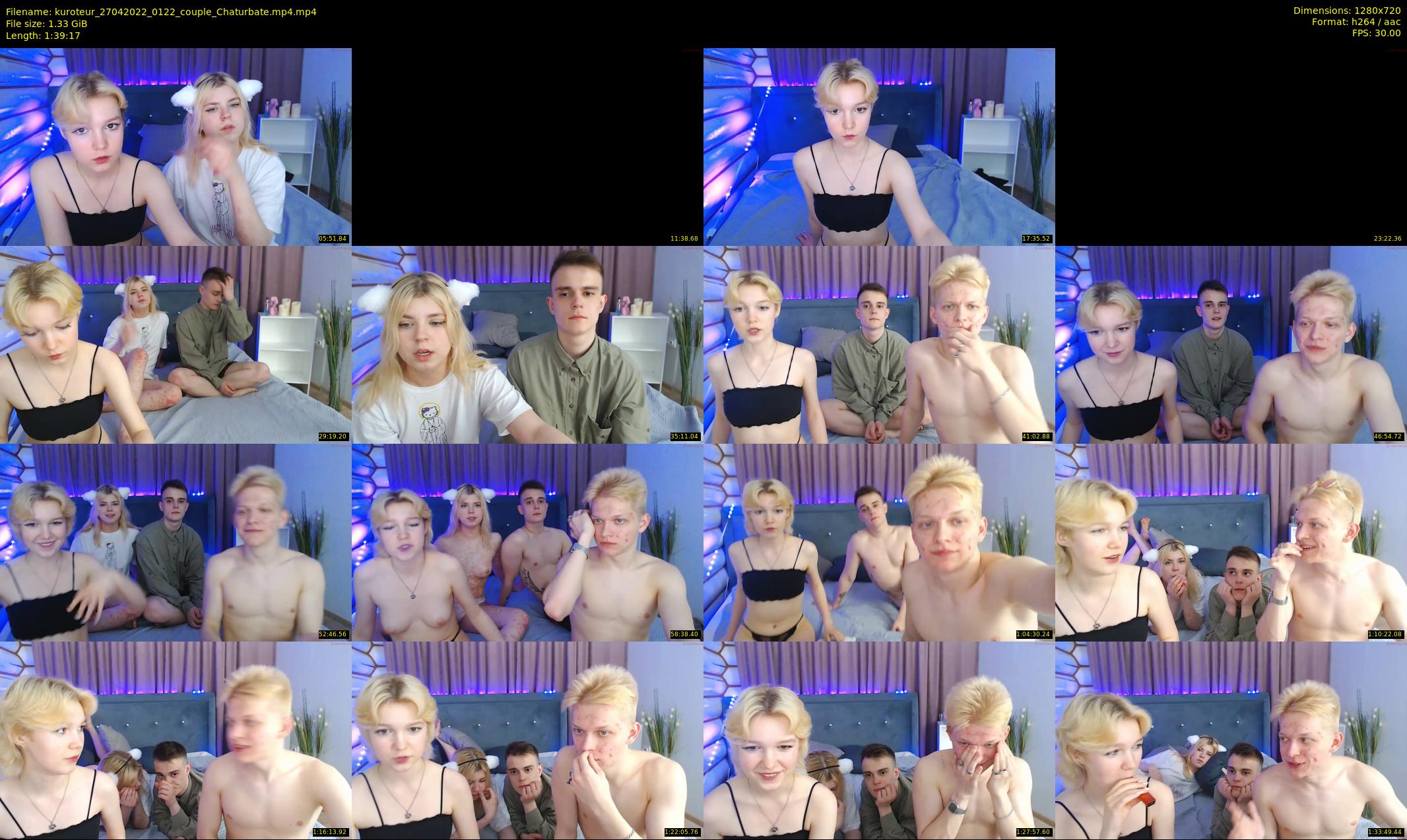 kuroteur — 100 minute Chaturbate couple cam show recording, 720p, Apr 27, 2022