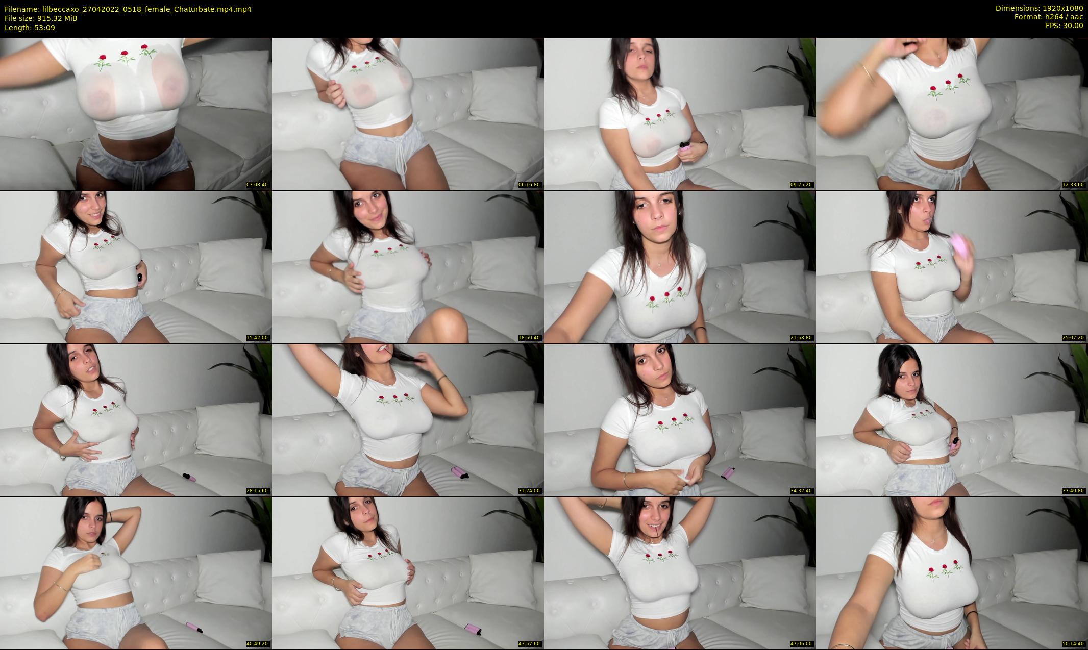 lilbeccaxo — 54 minute Chaturbate female cam show recording, 1080p, Apr 27, 2022