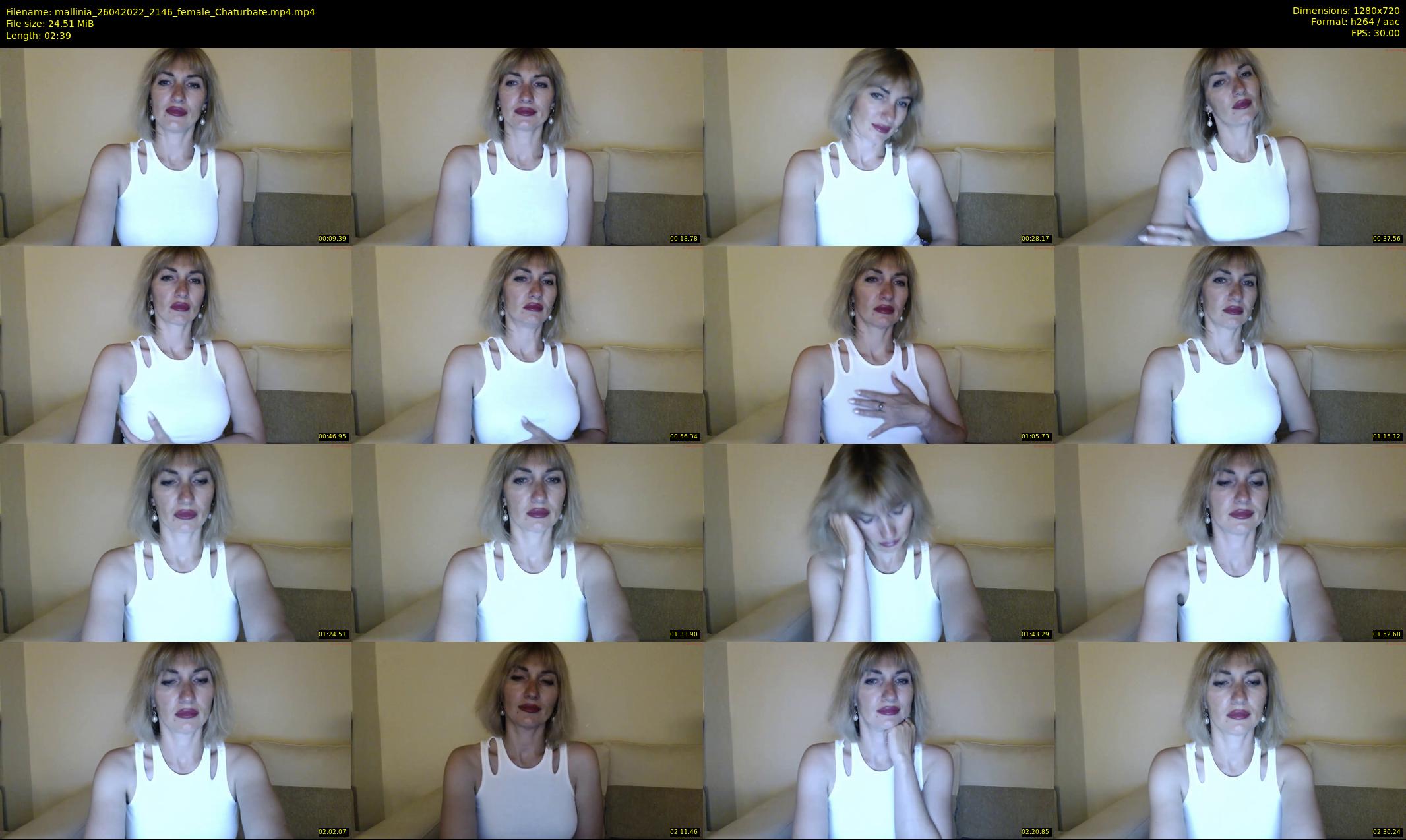 mallinia — 3 minute Chaturbate female cam show recording, 720p, Apr 26, 2022