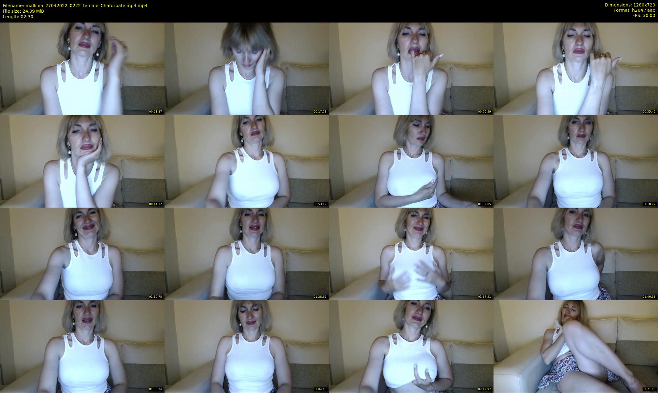 mallinia — 3 minute Chaturbate female cam show recording, 720p, Apr 27, 2022