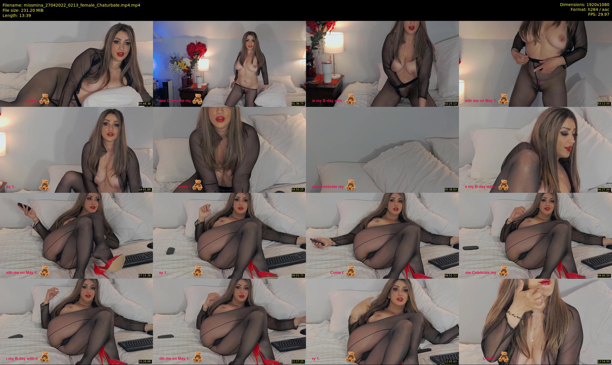missmina — 14 minute Chaturbate female cam show recording, 1080p, Apr 27, 2022
