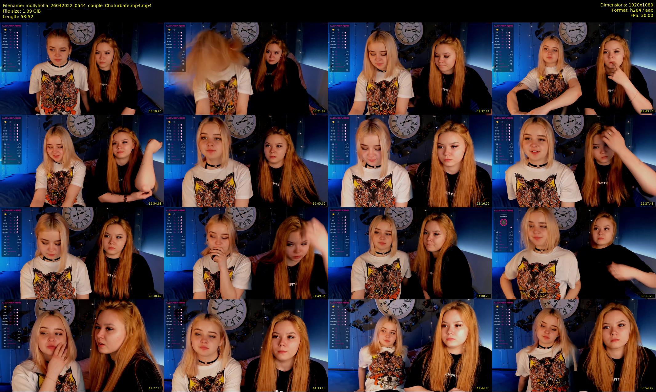 mollyholla — 54 minute Chaturbate couple cam show recording, 1080p, Apr 26, 2022