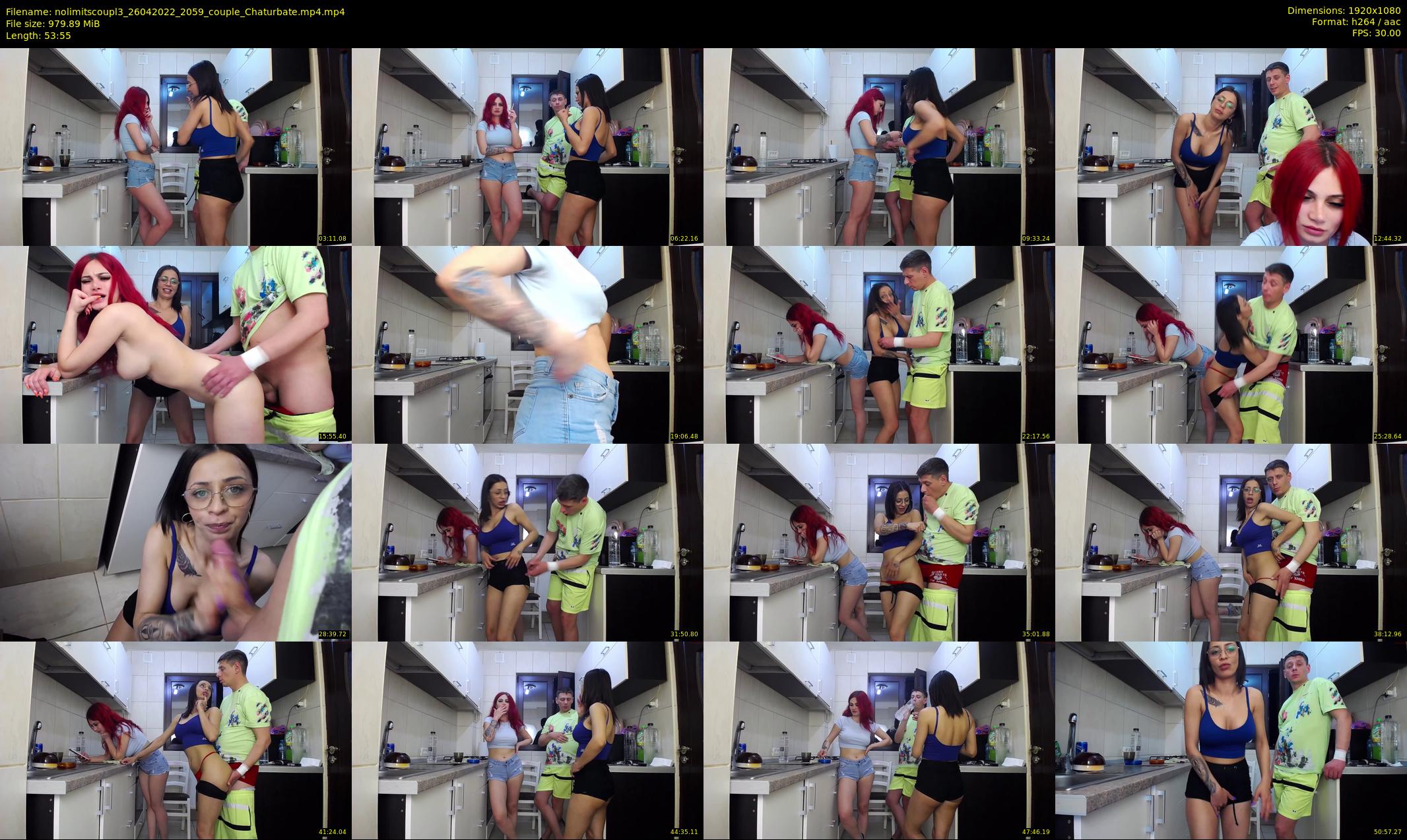 nolimitscoupl3 — 54 minute Chaturbate couple cam show recording, 1080p, Apr 26, 2022