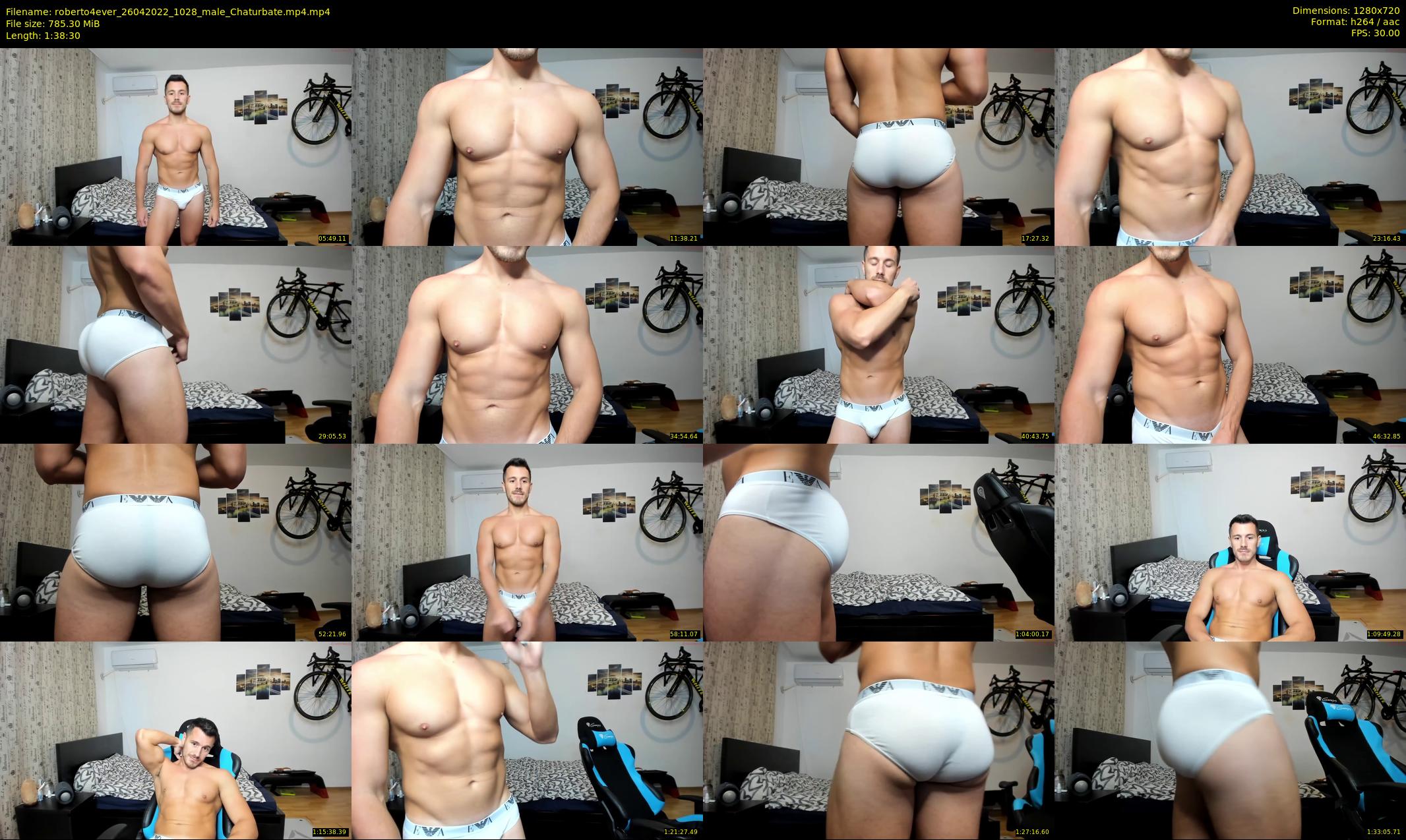 roberto4ever — 99 minute Chaturbate male cam show recording, 720p, Apr 26, 2022