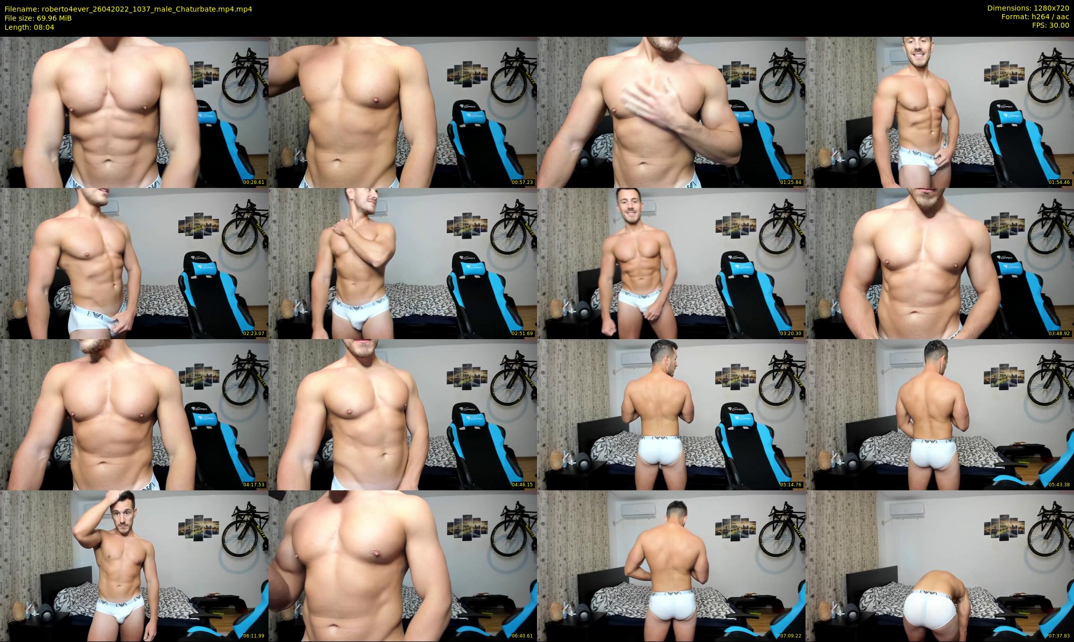roberto4ever — 9 minute Chaturbate male cam show recording, 720p, Apr 26, 2022