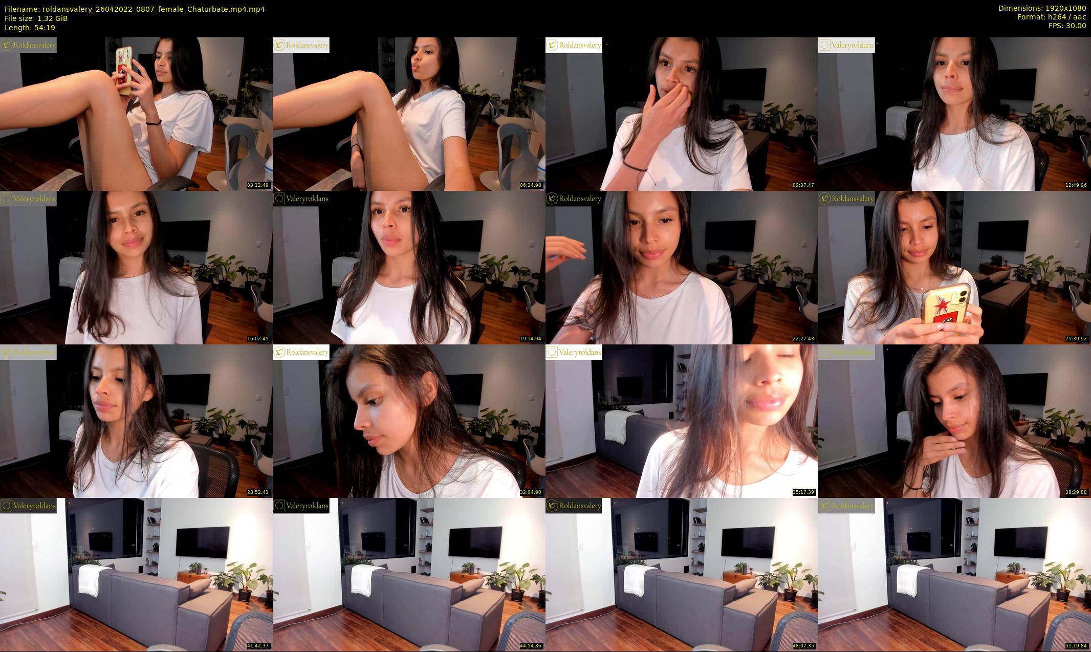 roldansvalery — 55 minute Chaturbate female cam show recording, 1080p, Apr 26, 2022